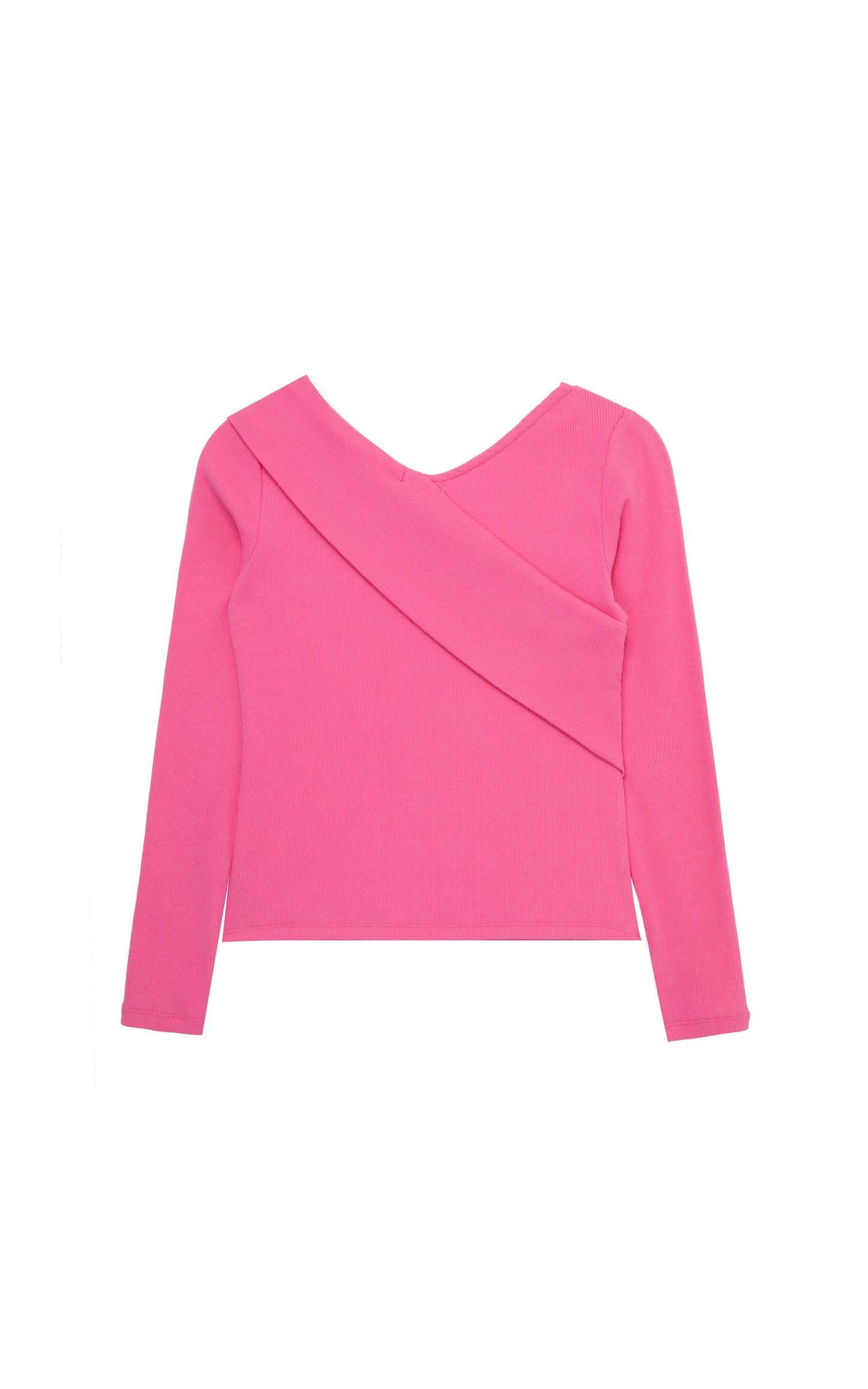 Asymmetrical Ribbed Top | 7-16
