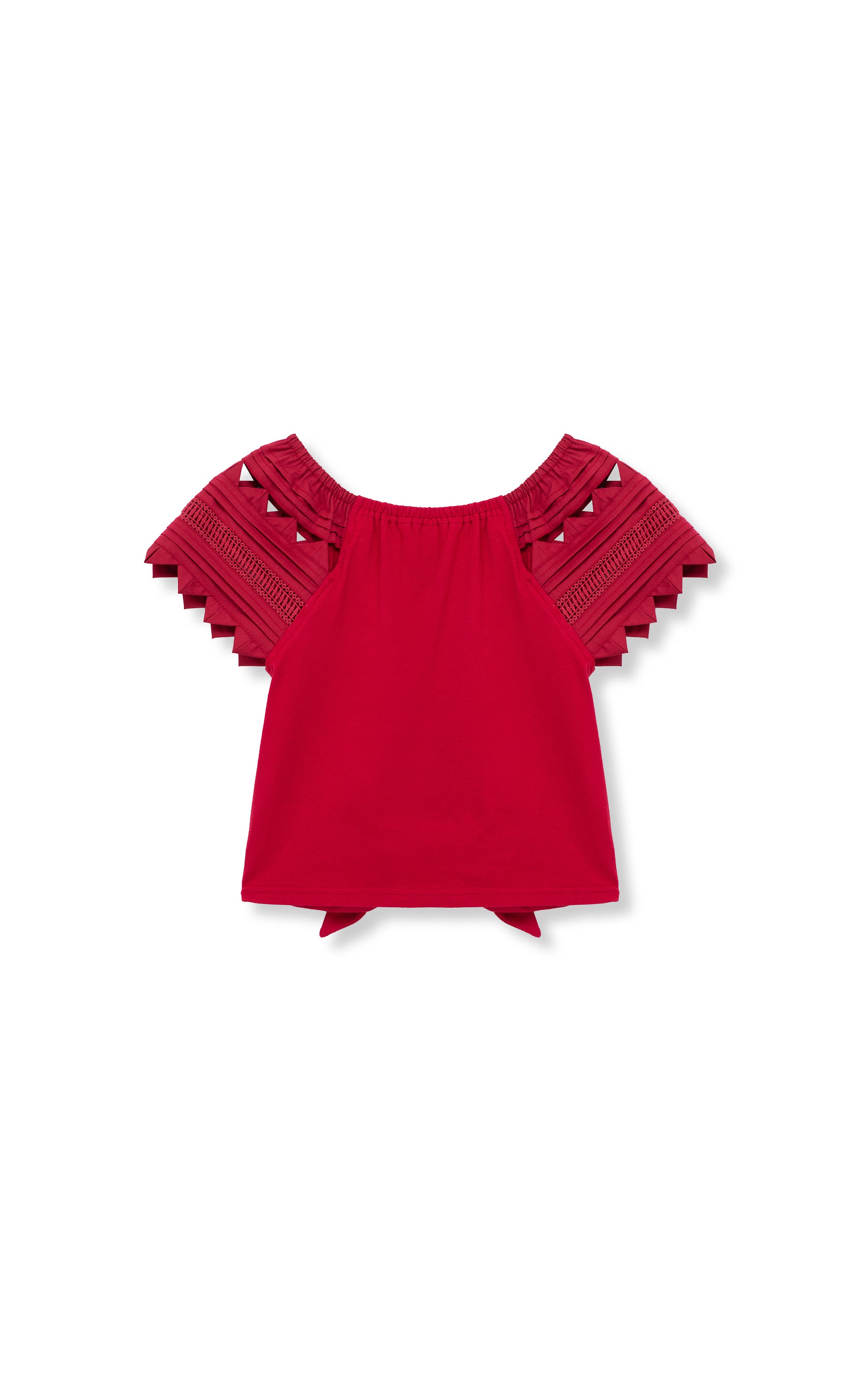 Embroidered Sleeve Top | 7-16