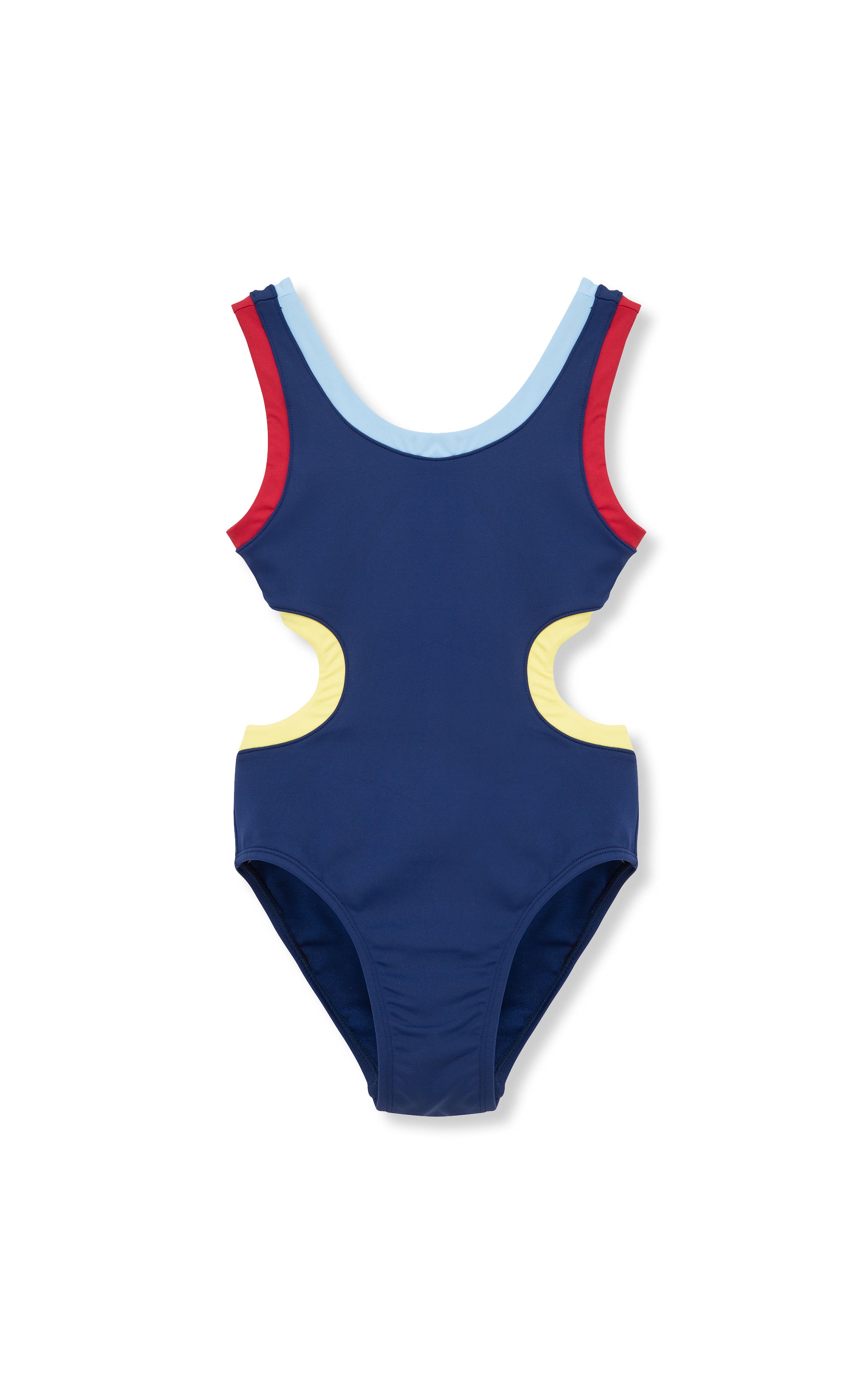 Colorblock One Piece Swimsuit | 7-16