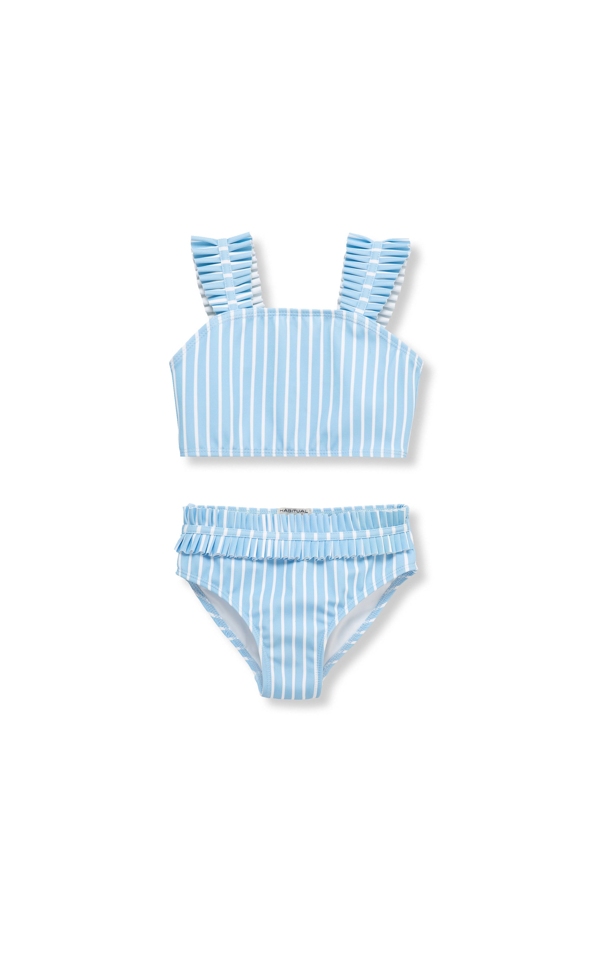 Stripe Ruffle Two Piece Swimsuit | 2-6