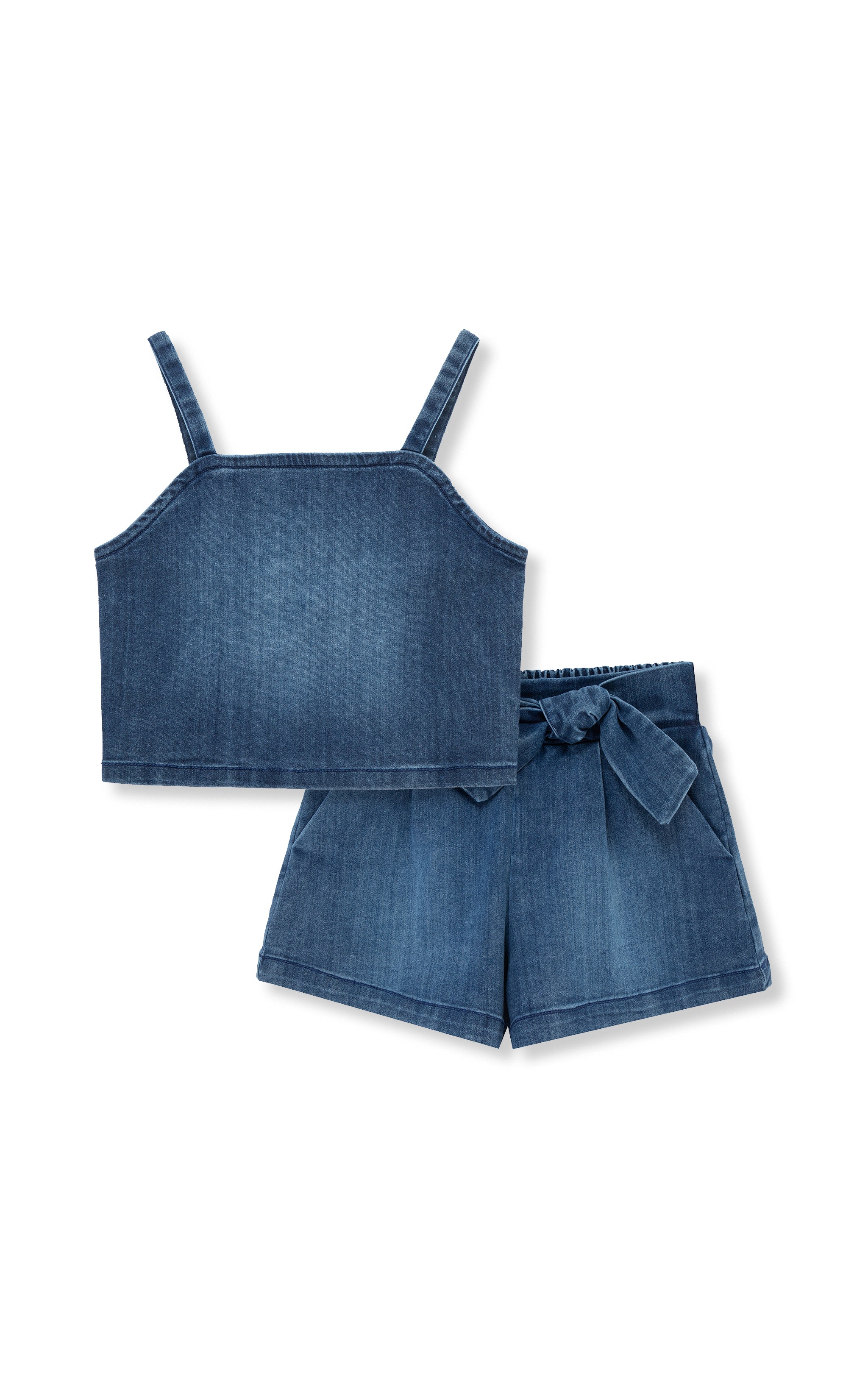 Denim Short Set | 7-16