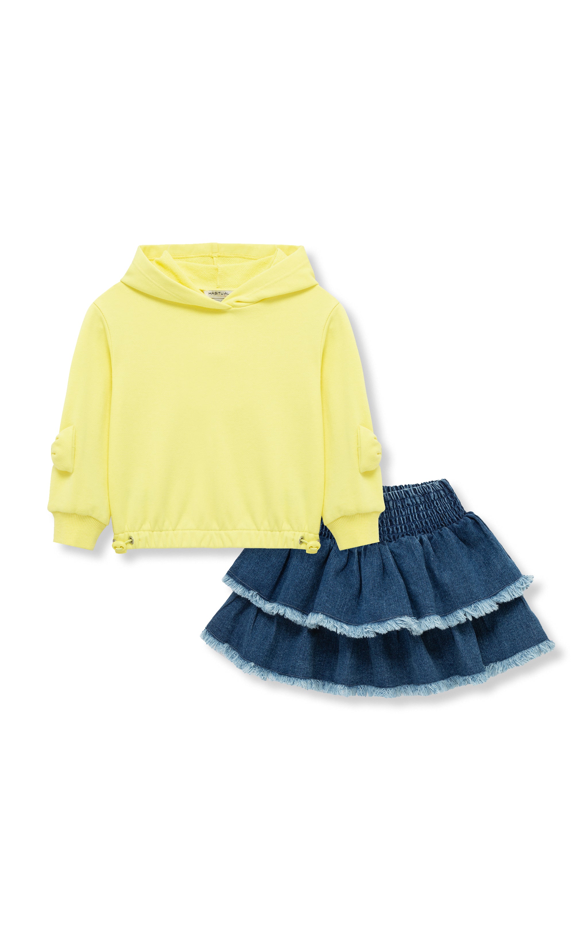 Hooded Pullover Skirt Set | 2-6