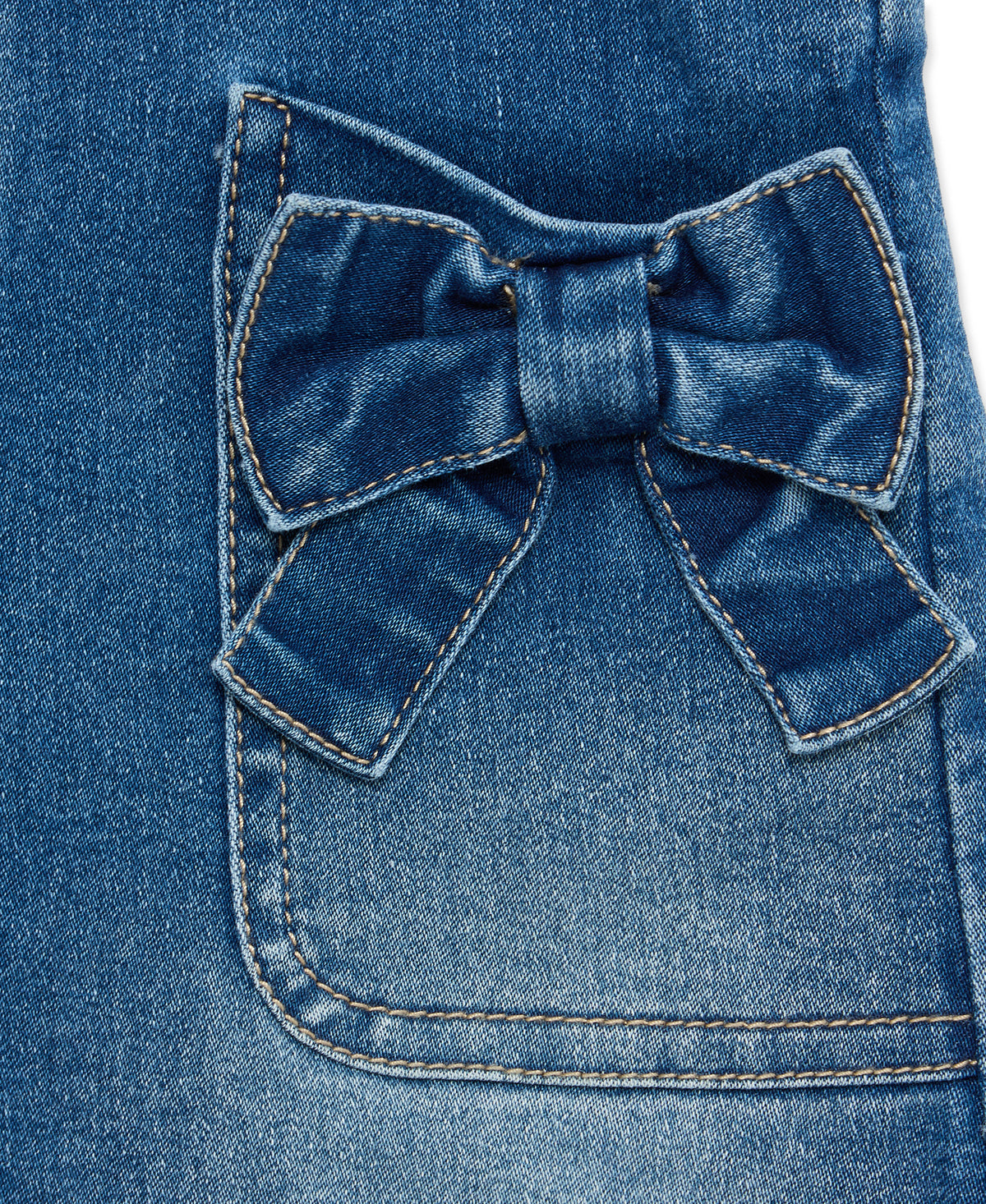 Bow Pocket Overall Set (2T-4T)