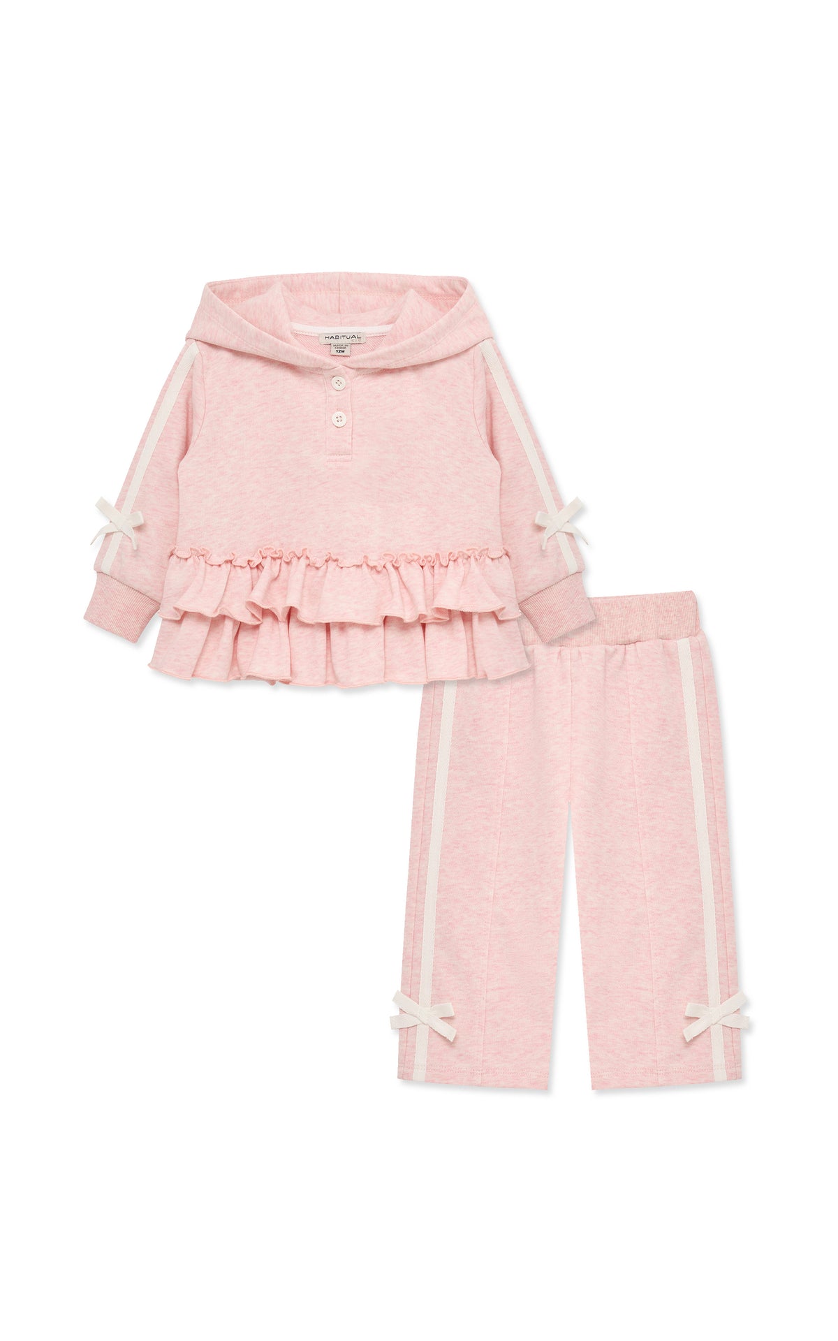 Ruffle Peplum Hoodie Pant Set (2T-4T)