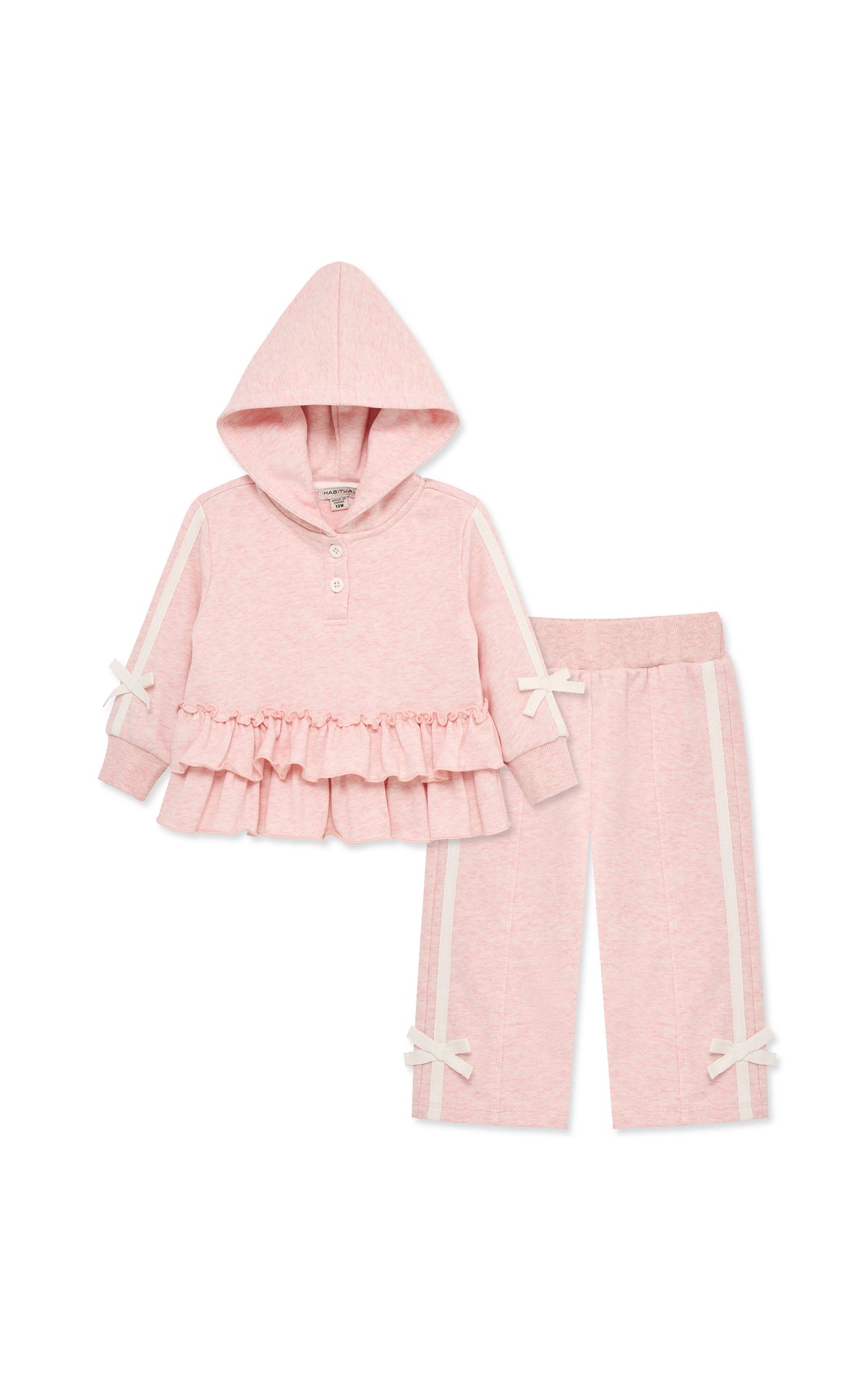 Ruffle Peplum Hoodie Pant Set (2T-4T)