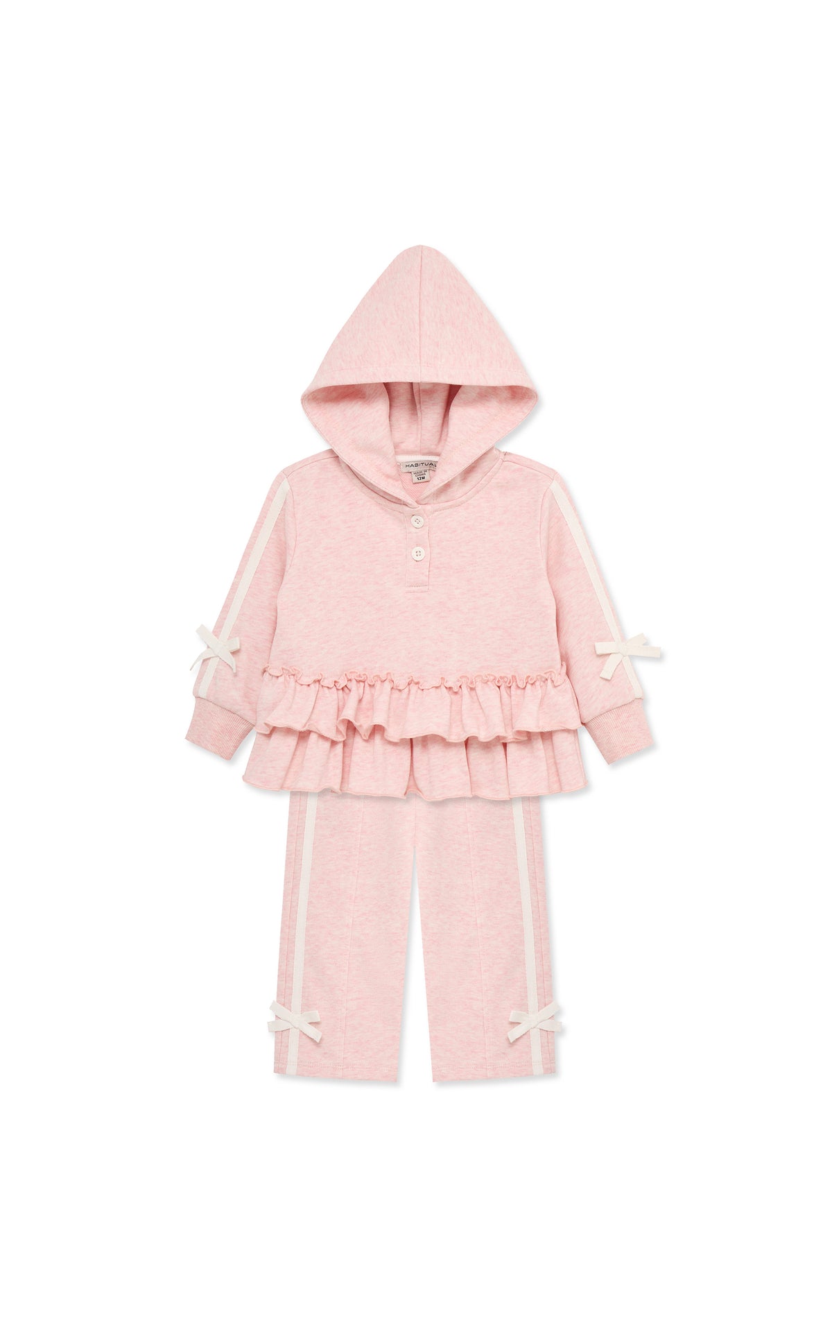 Ruffle Peplum Hoodie Pant Set (2T-4T)