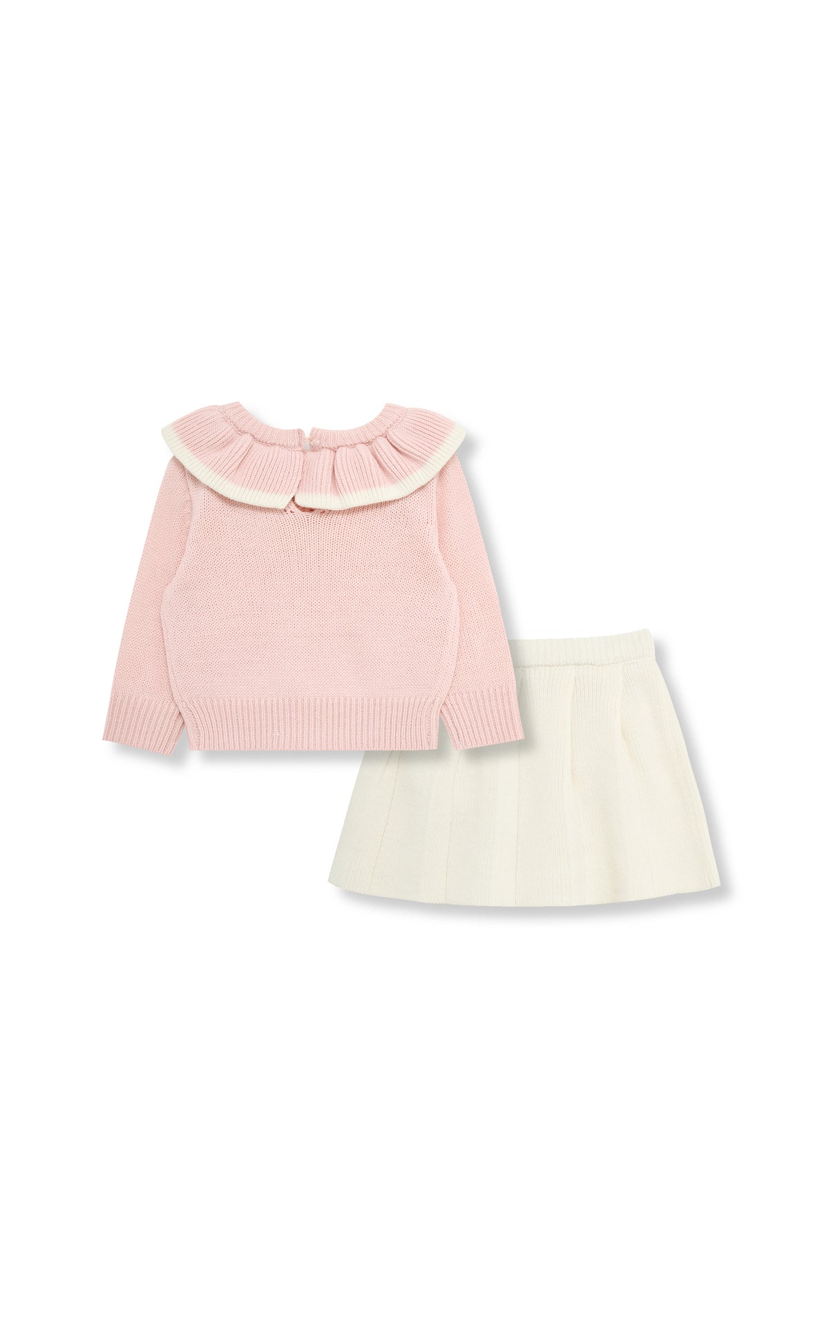 Ruffle Collar Sweater Skort Set (2T-4T)