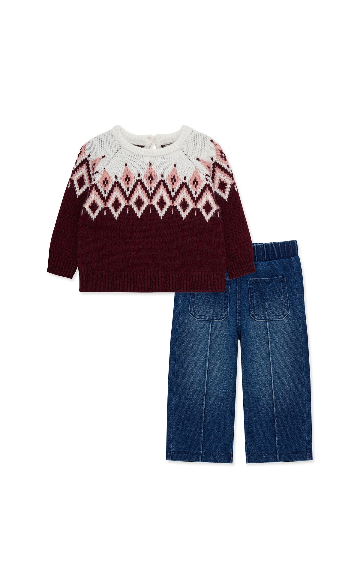 Fair Isle Sweater Pant Set (2T-4T)