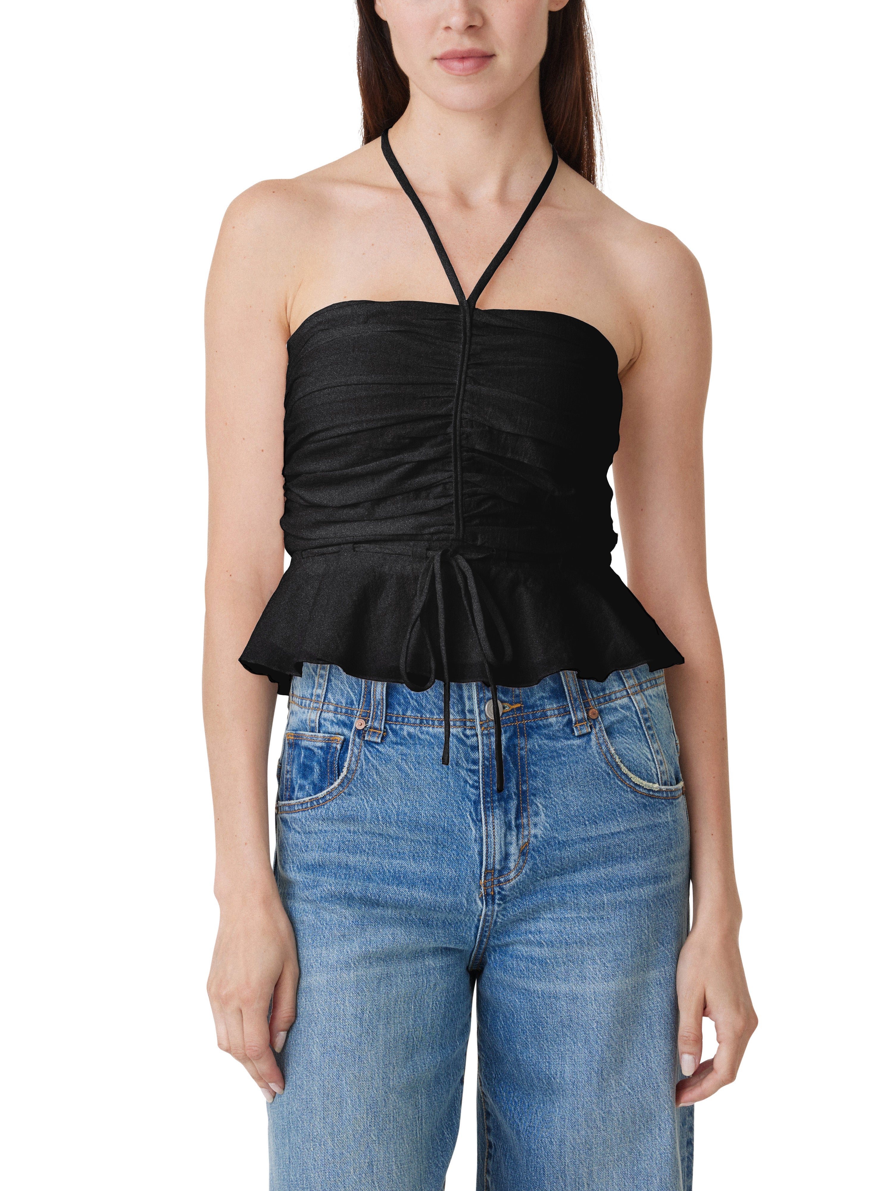 Shirred Halter Top