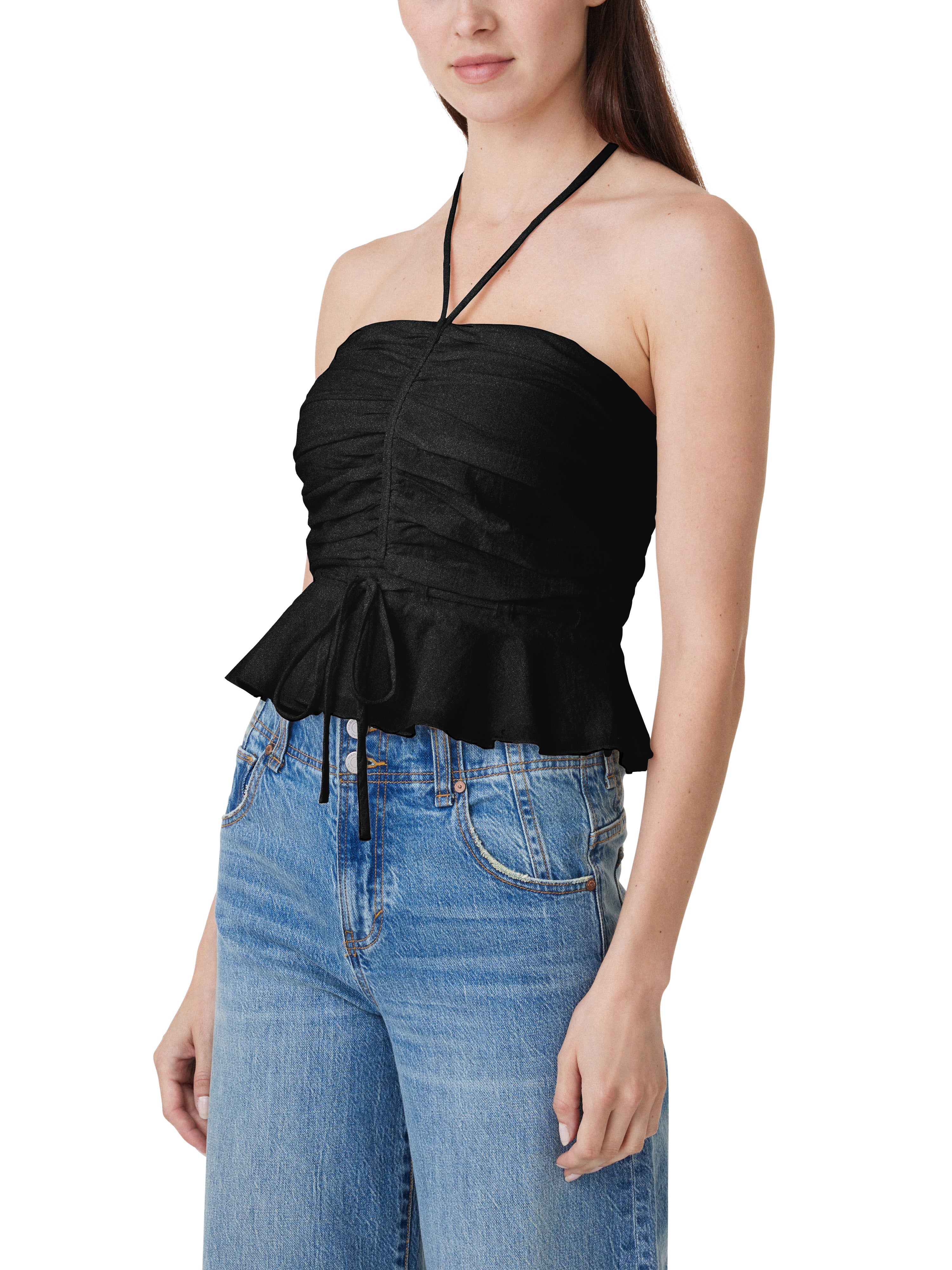 Shirred Halter Top