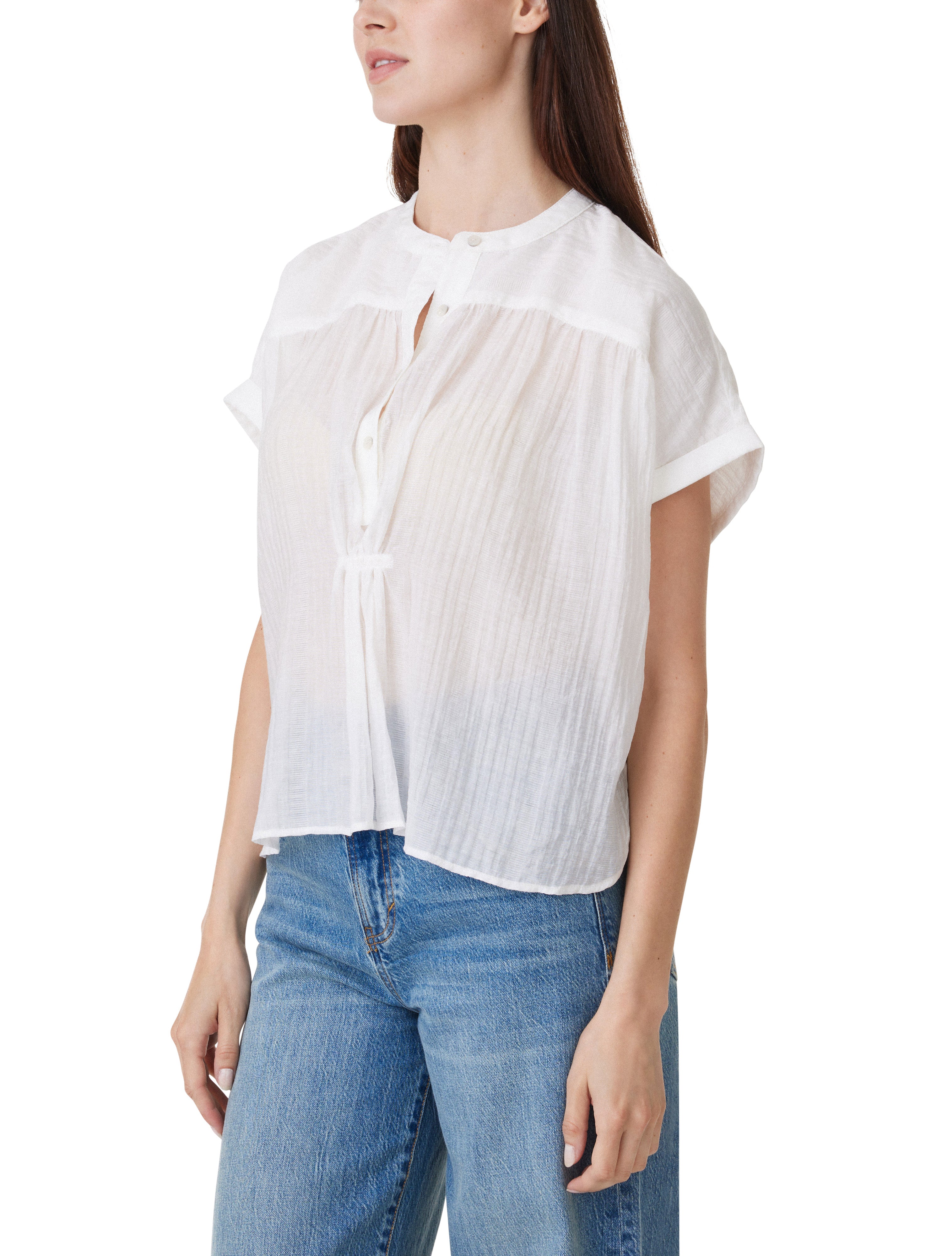 Half Placket Blouse