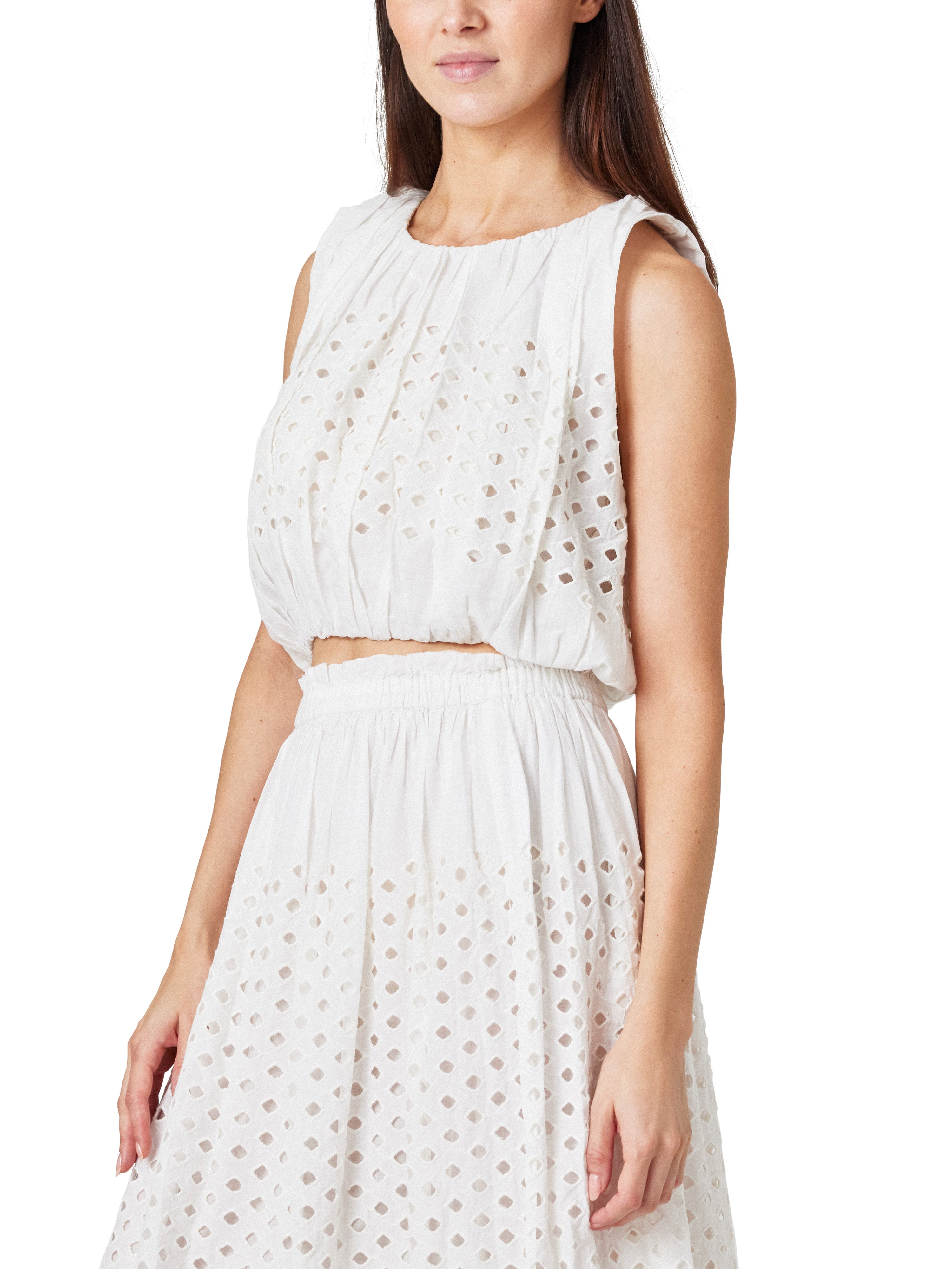 Crop Eyelet Top