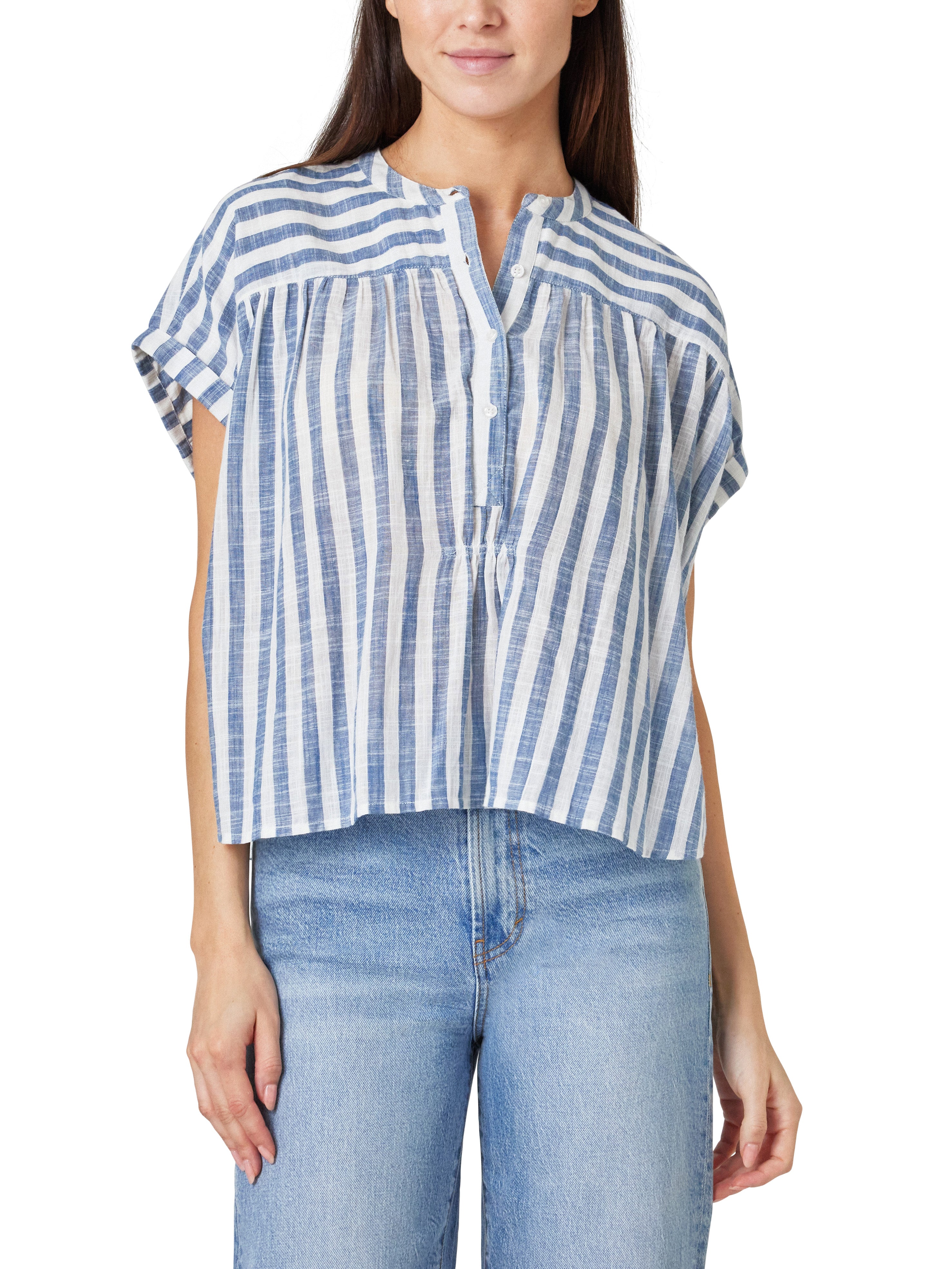 Stripe Placket Blouse