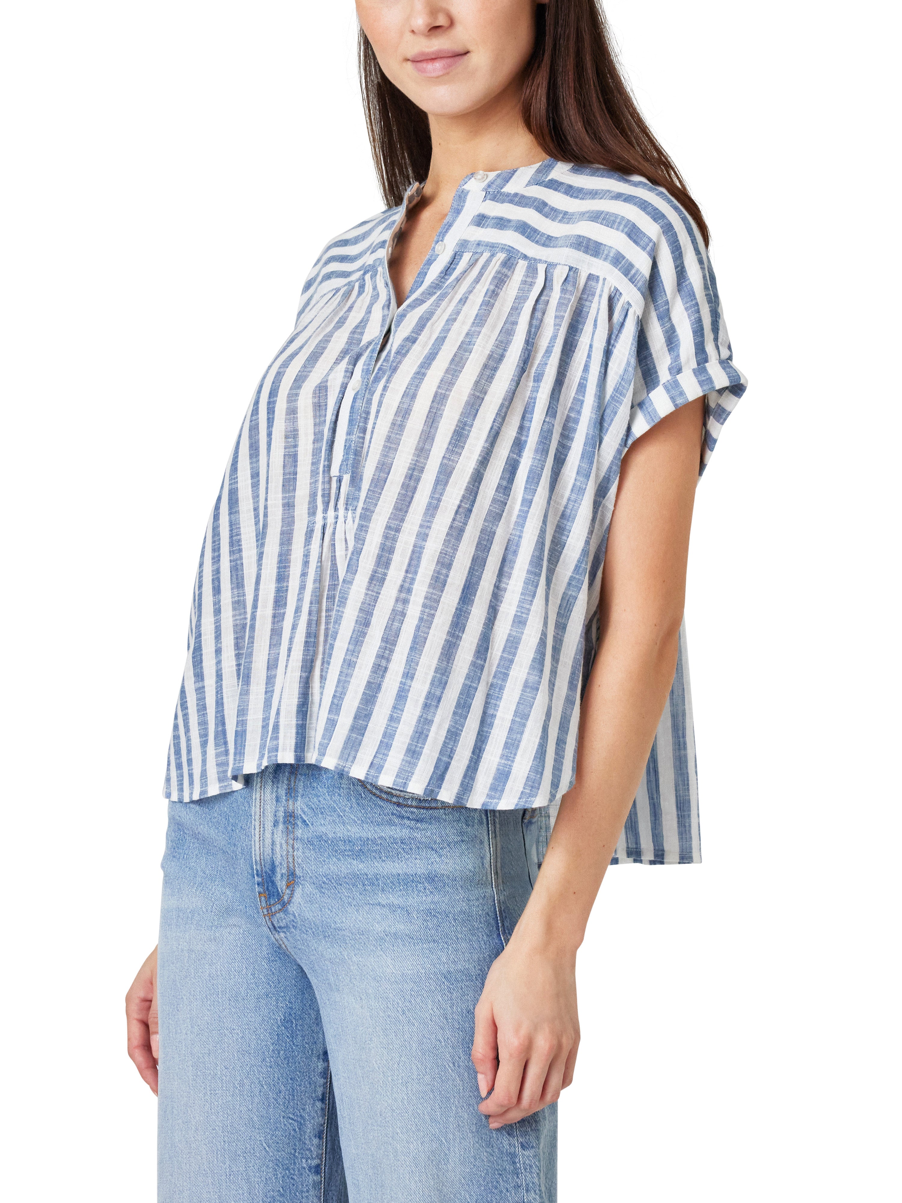 Stripe Placket Blouse