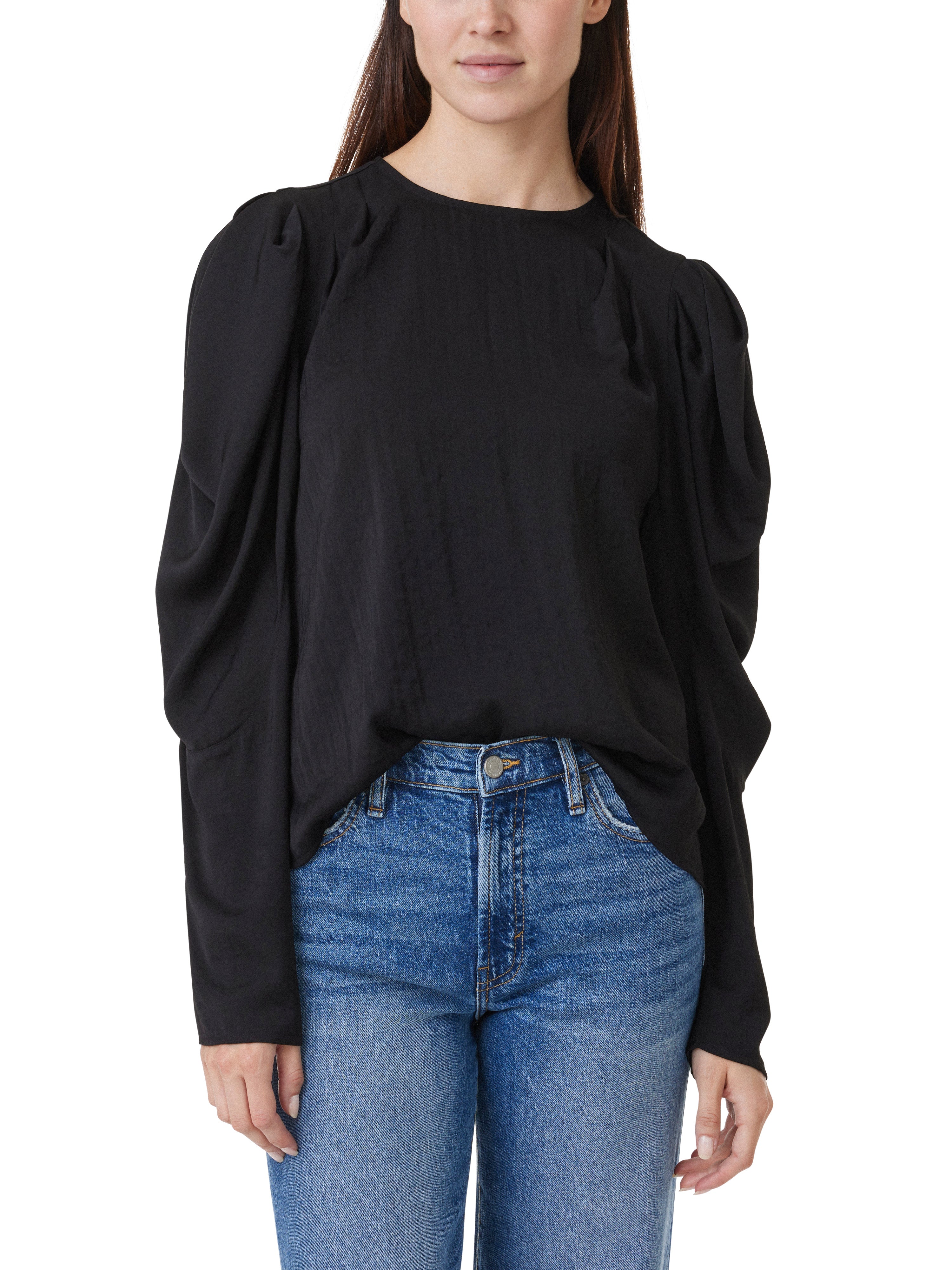 Puff Shoulder Drape Top