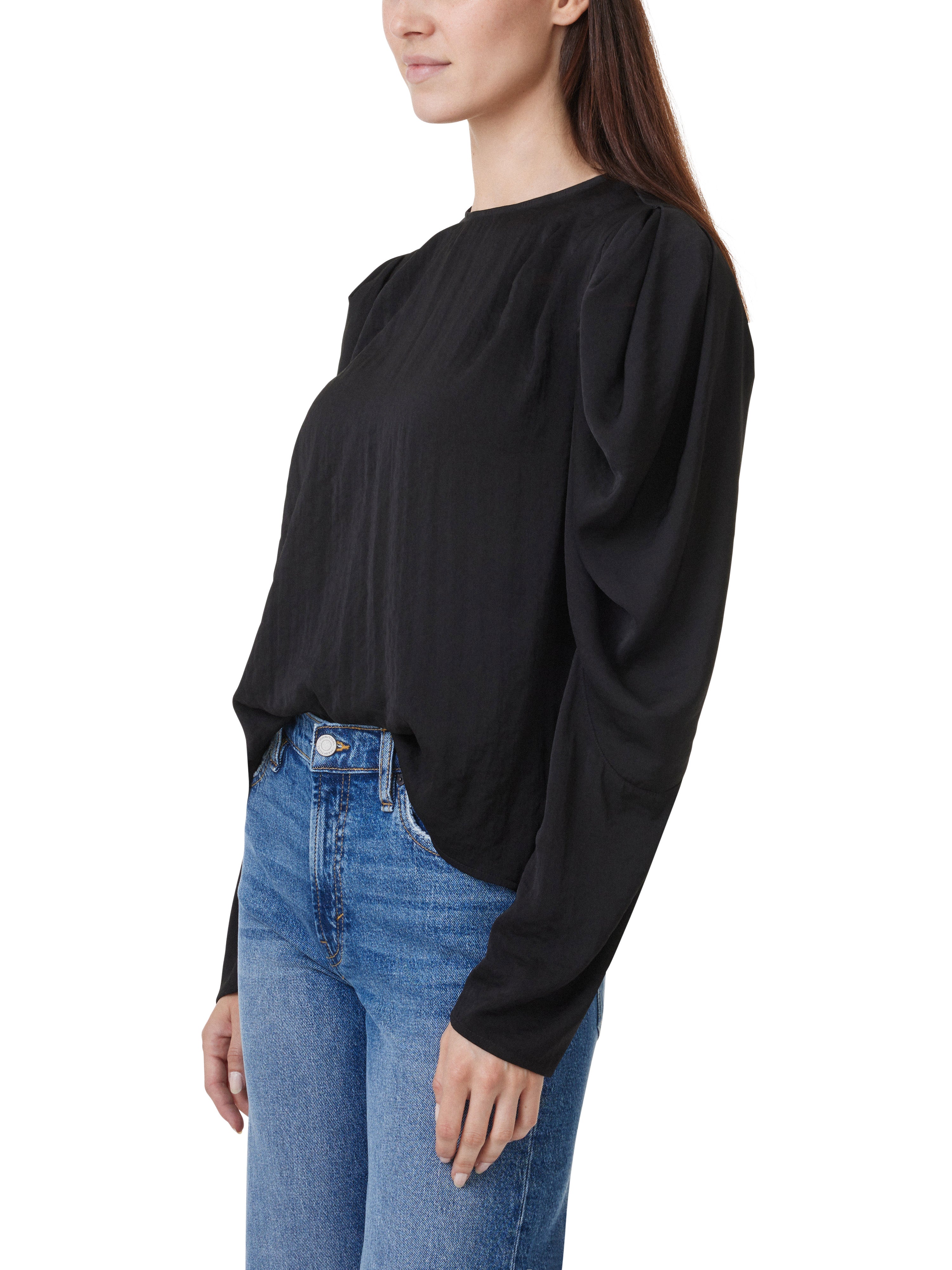 Puff Shoulder Drape Top