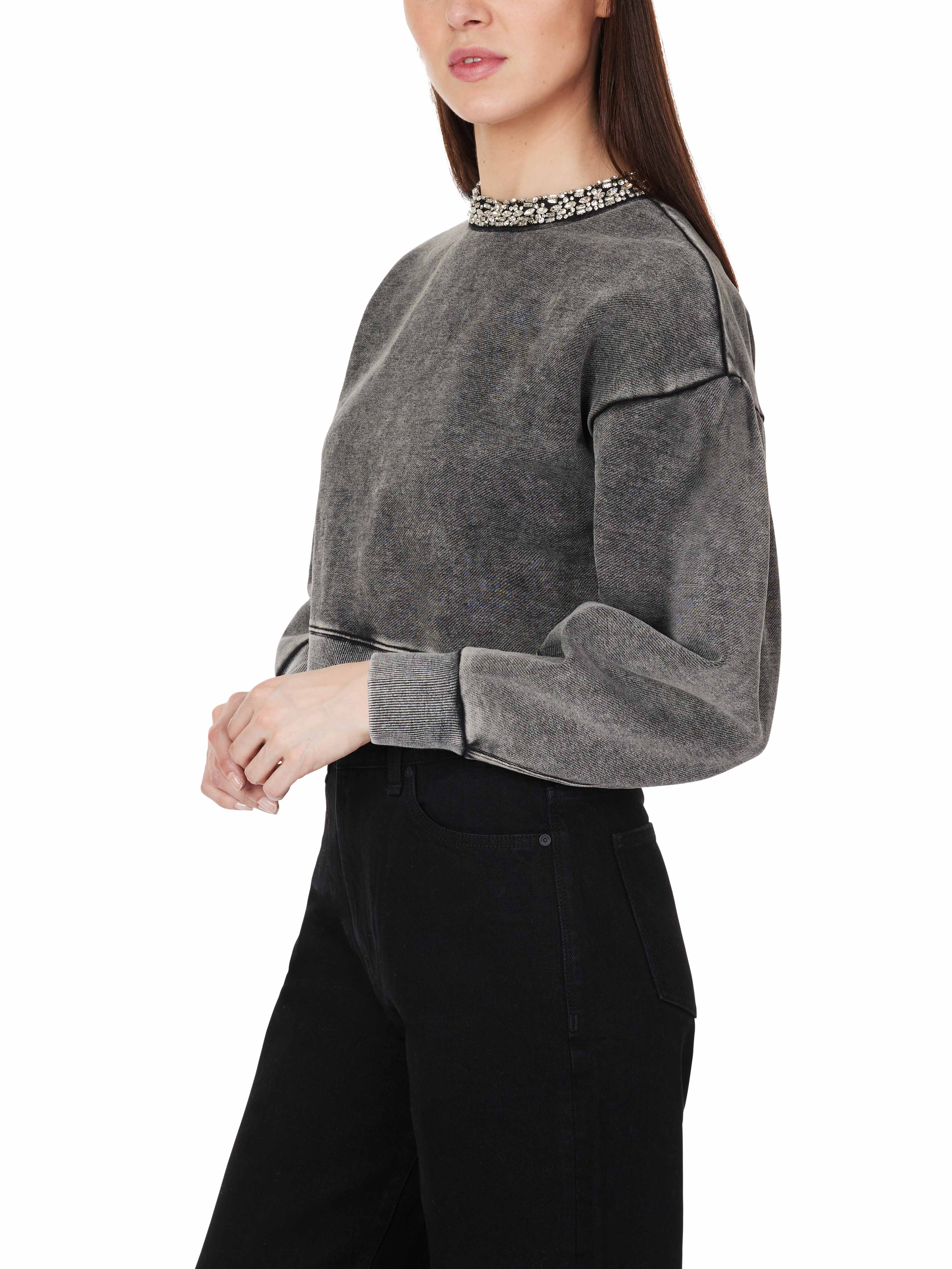 Embellished Crewneck Sweatshirt