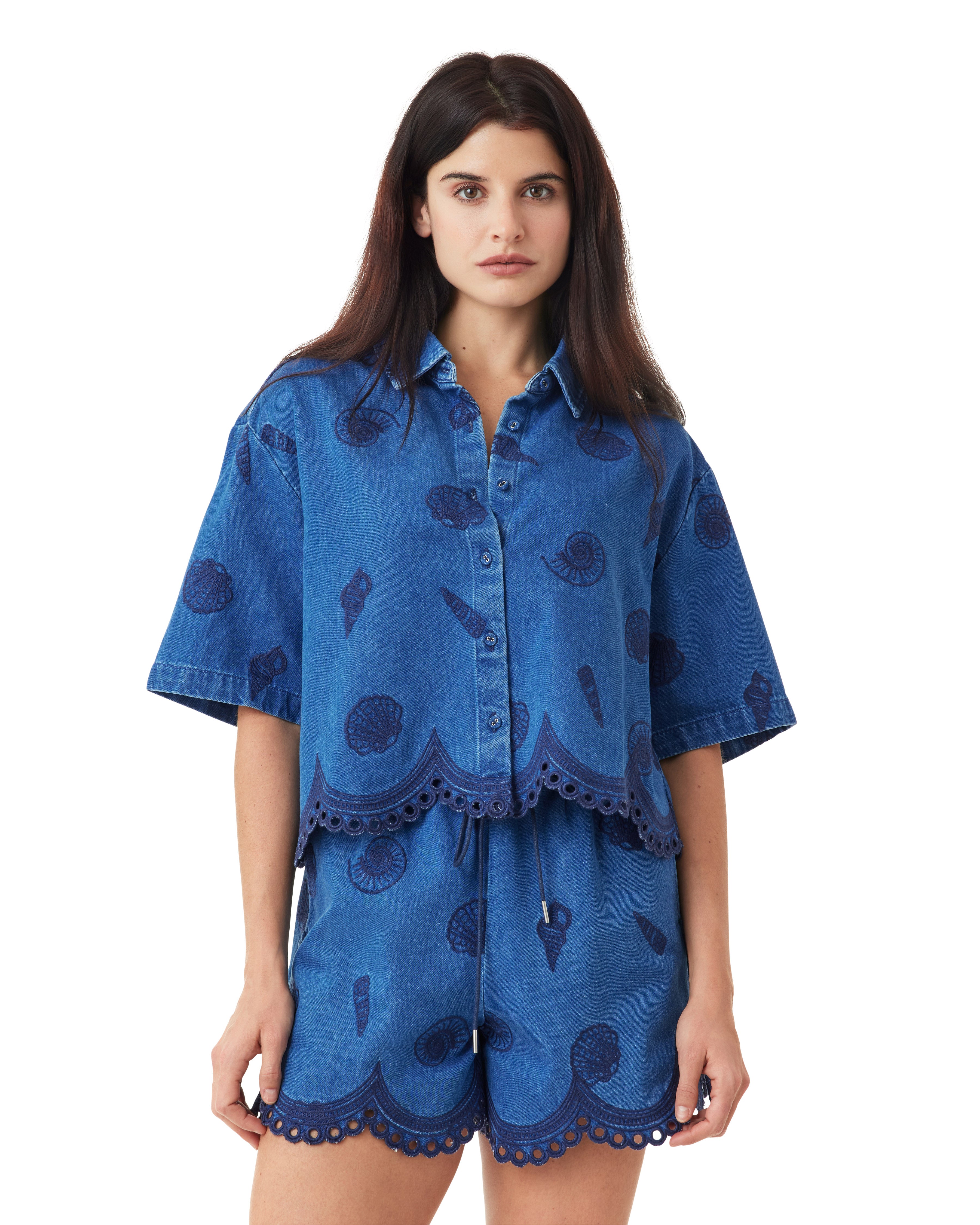 Seashell Crop Short Sleeve Shirt