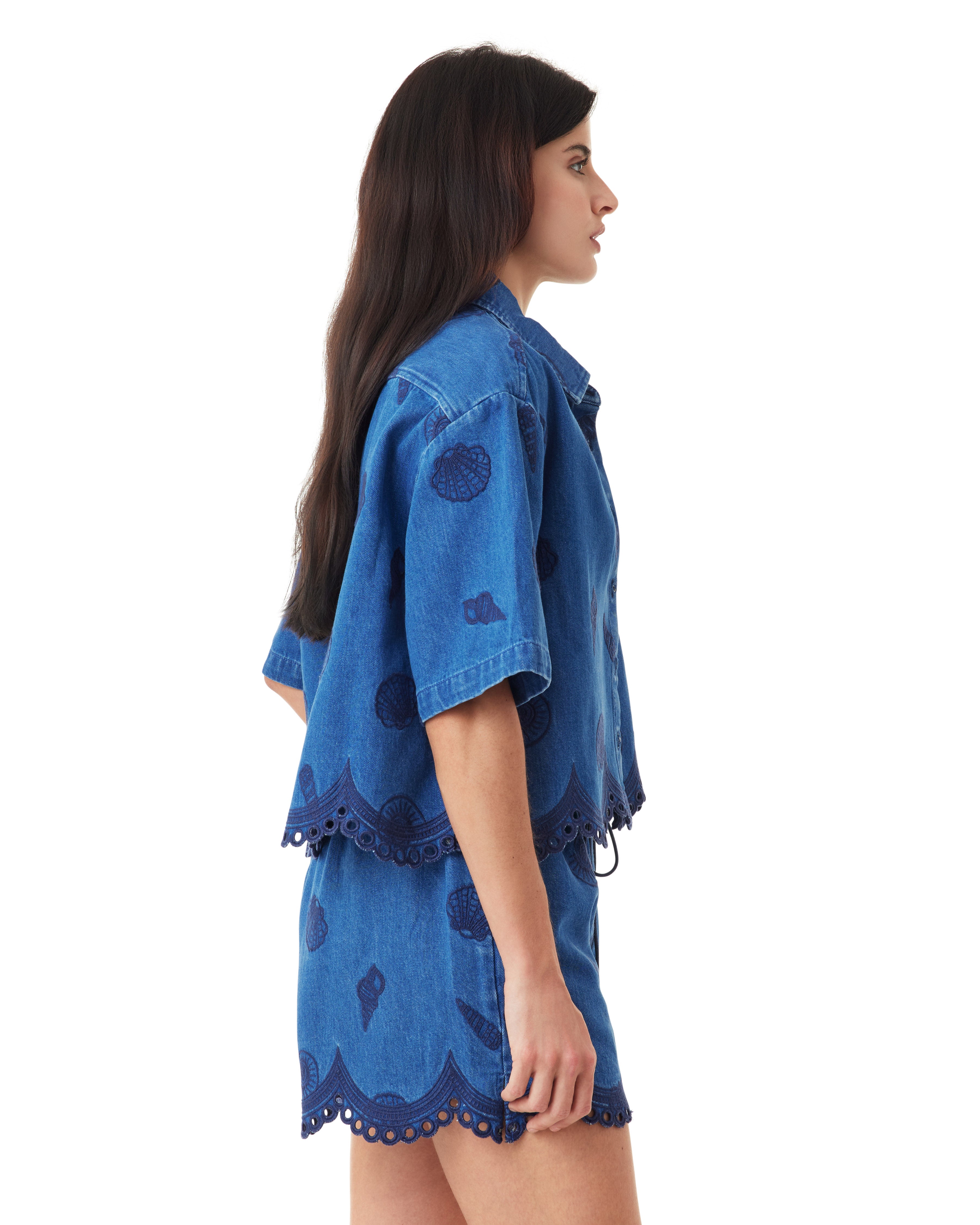 Seashell Crop Short Sleeve Shirt