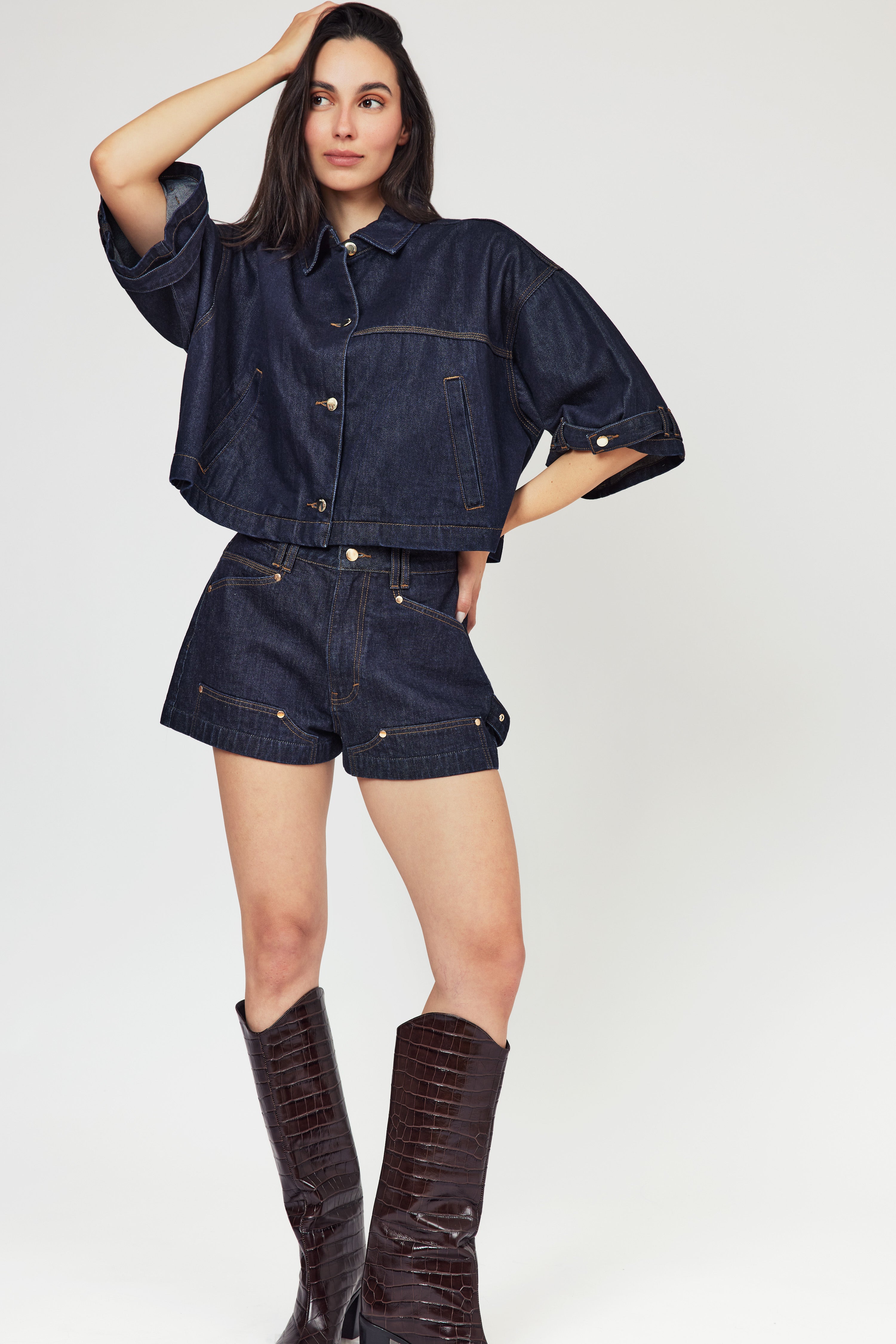Cape Denim Jacket