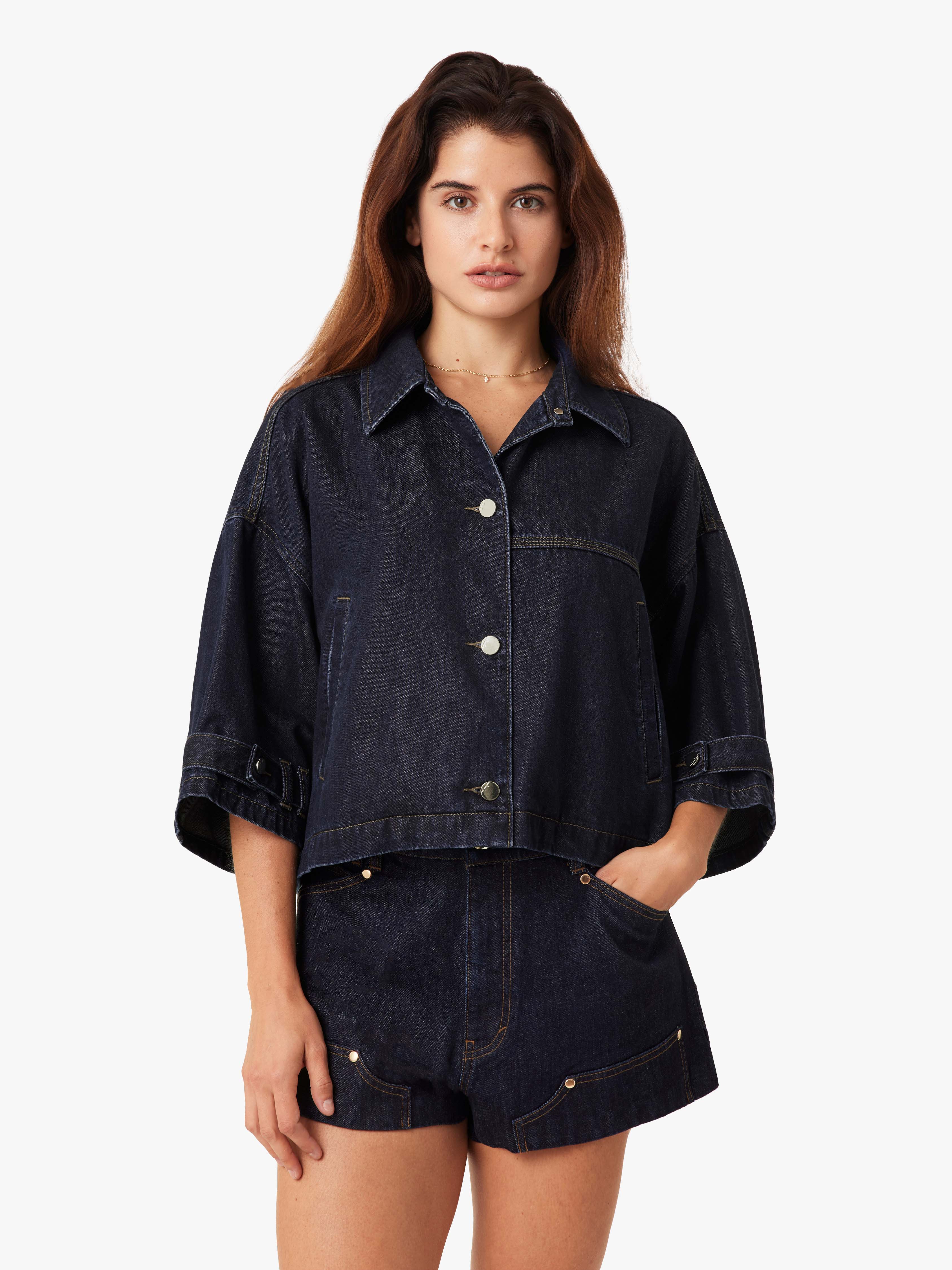 Cape Denim Jacket