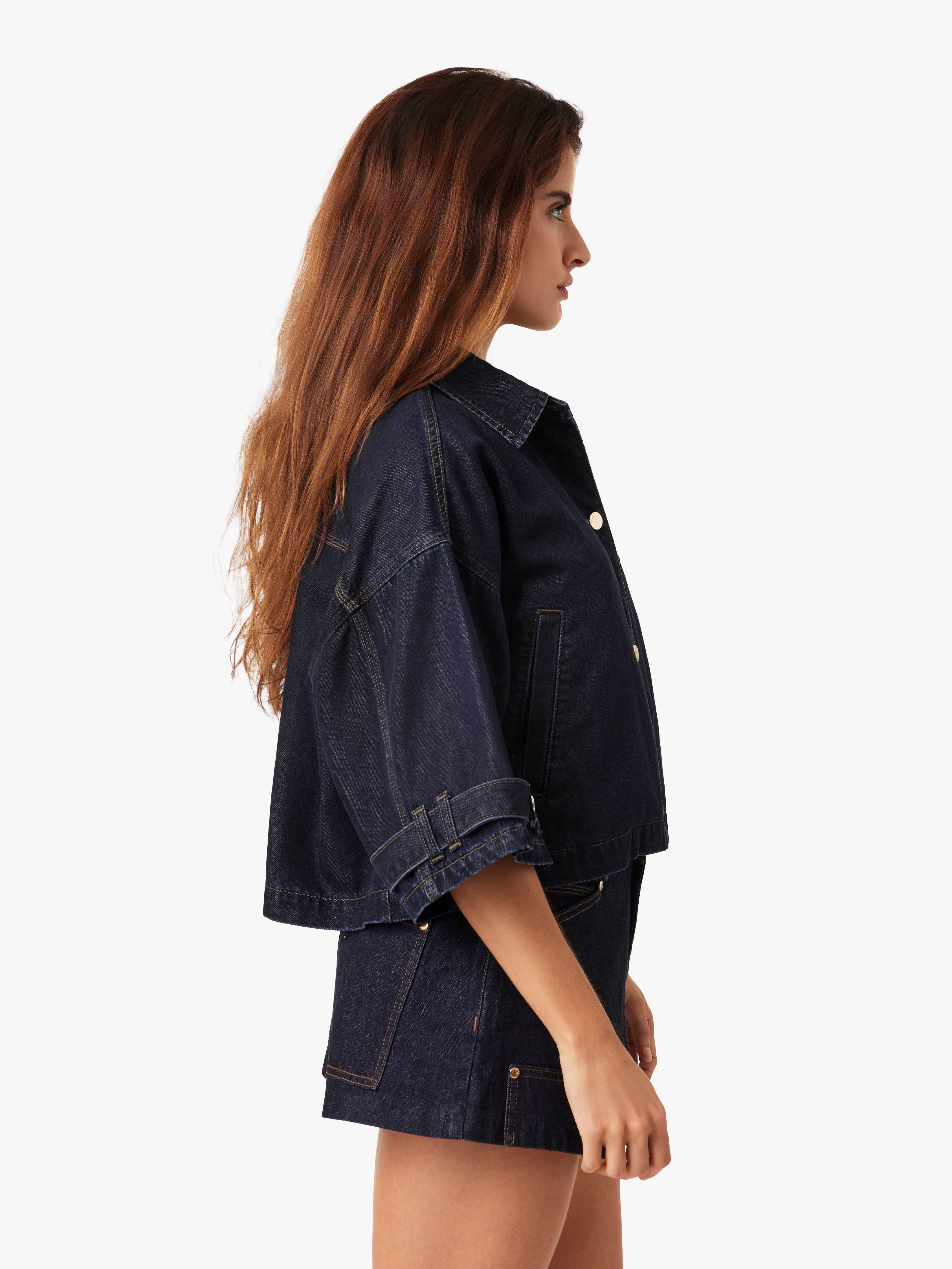 Cape Denim Jacket