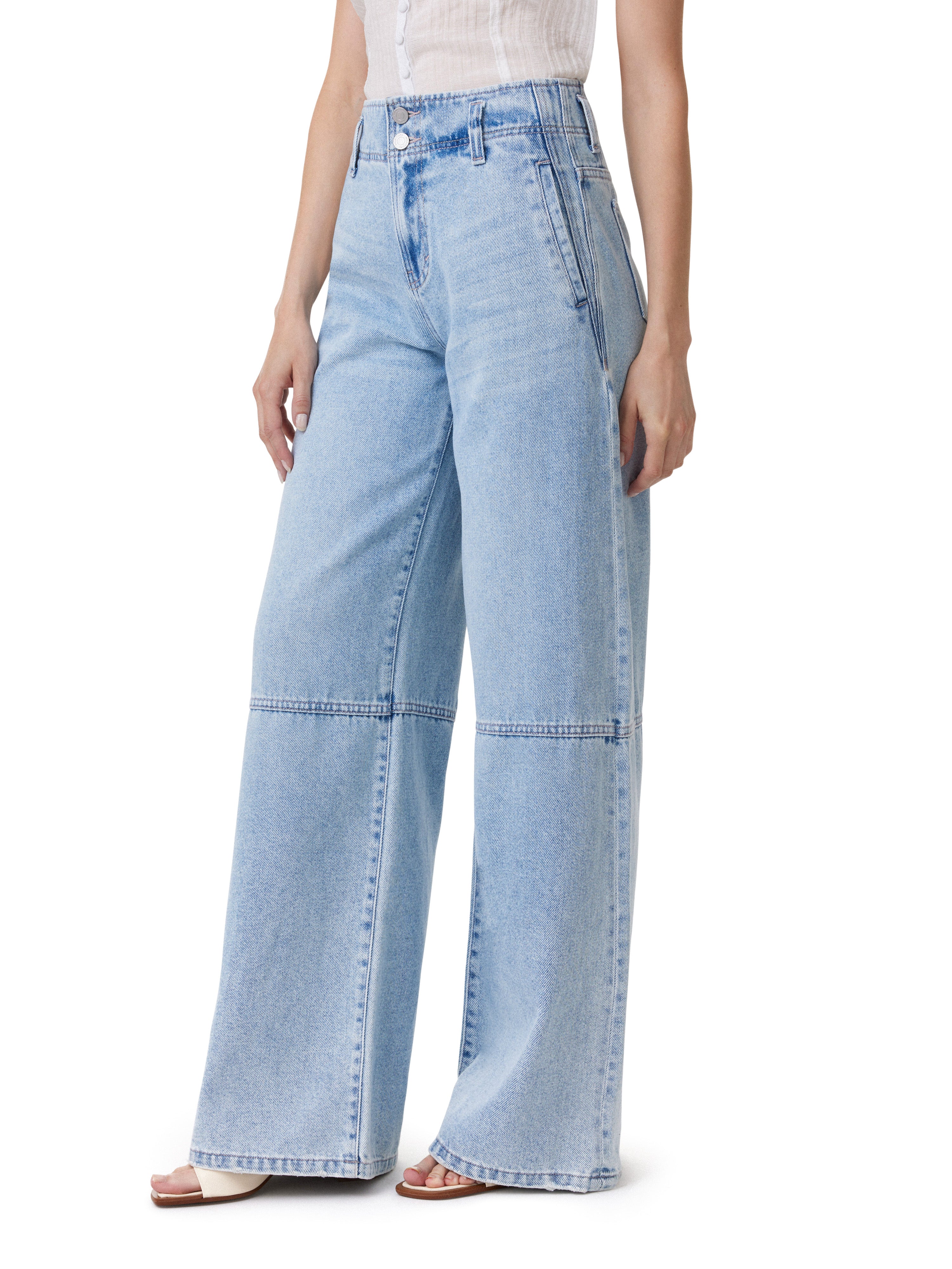 High Rise Denim Trouser