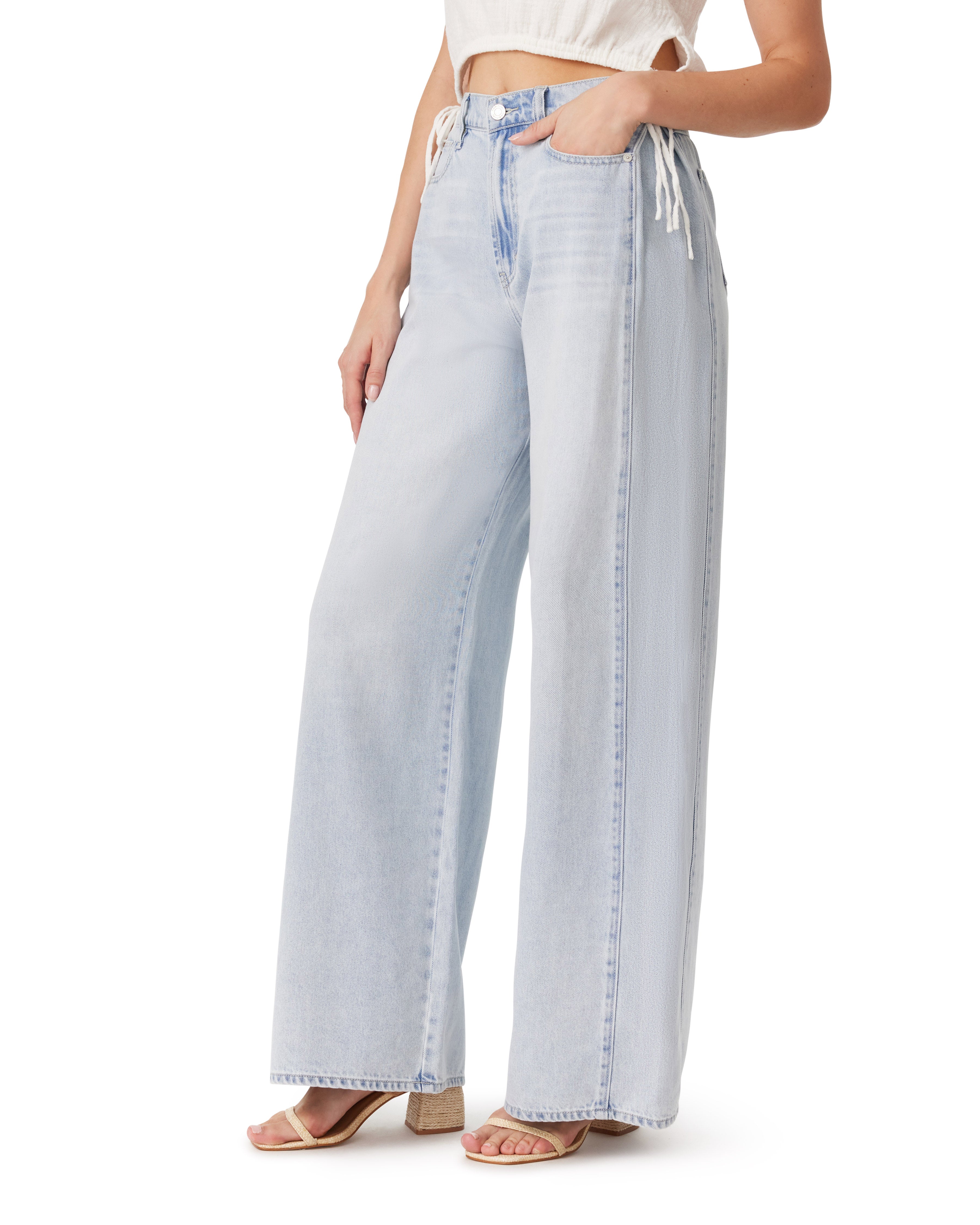 Drapey Low Slung Wide Leg