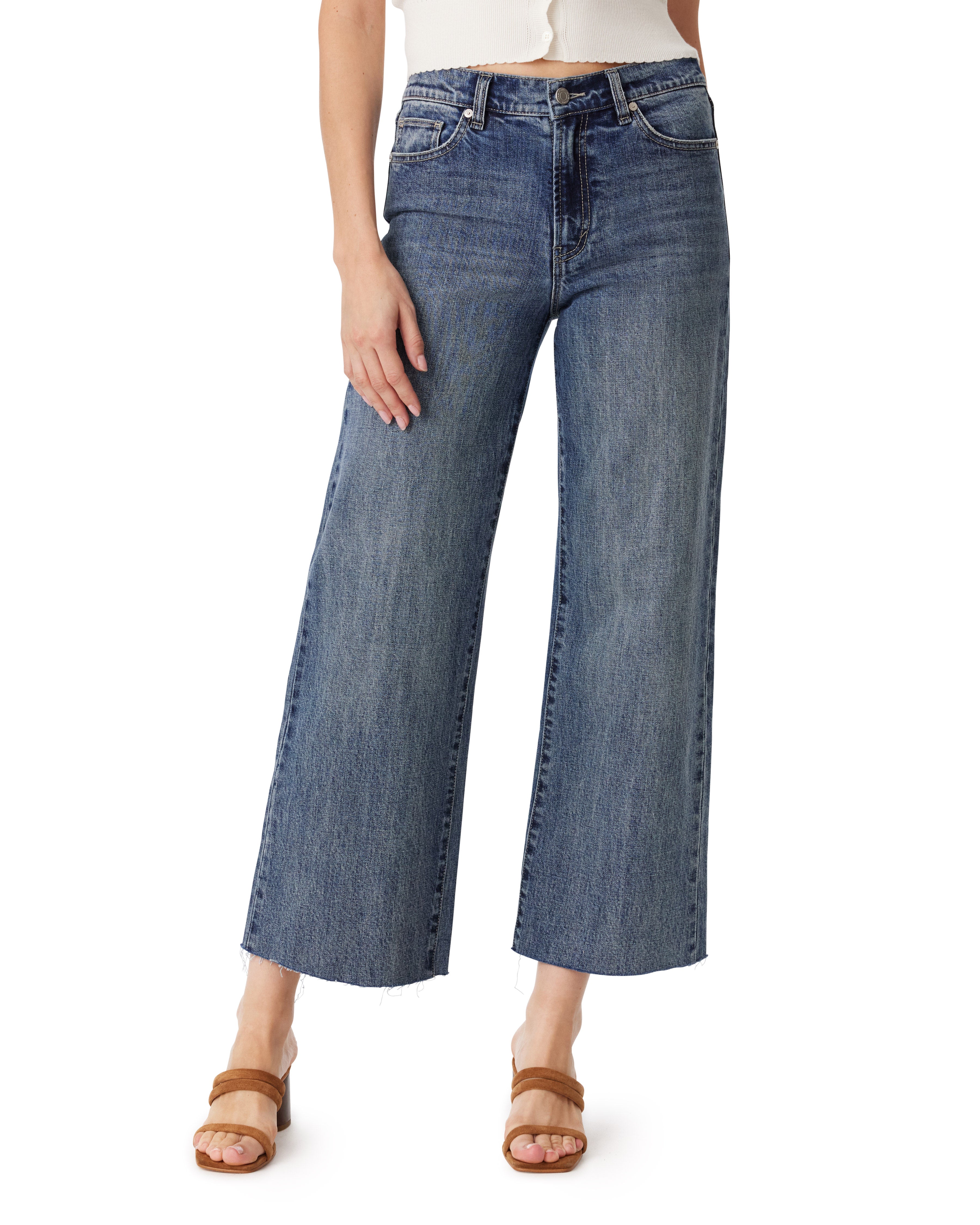 Denver Wide Leg Crop Jeans