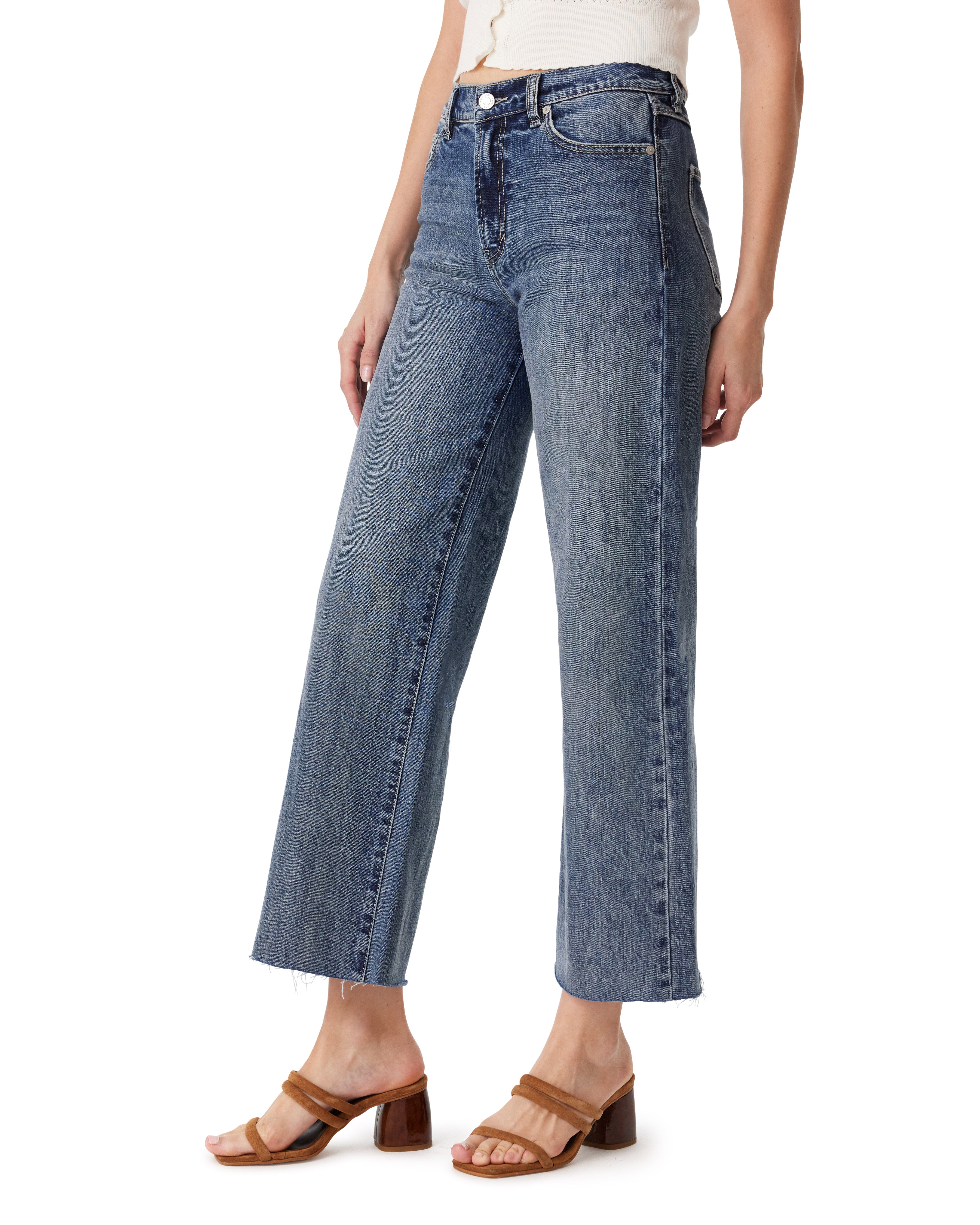 Denver Wide Leg Crop Jeans