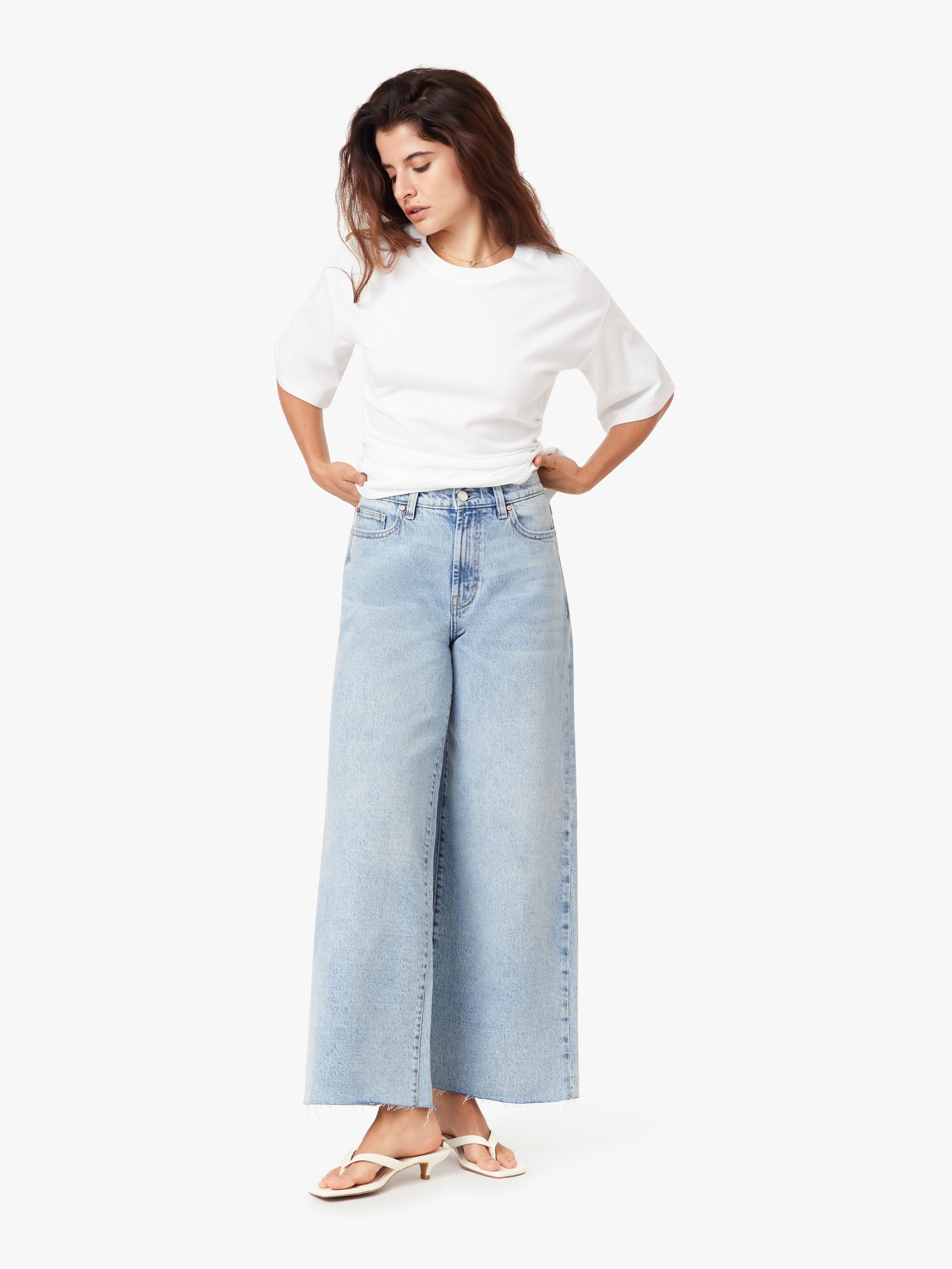 Denver Wide Leg Crop Jeans