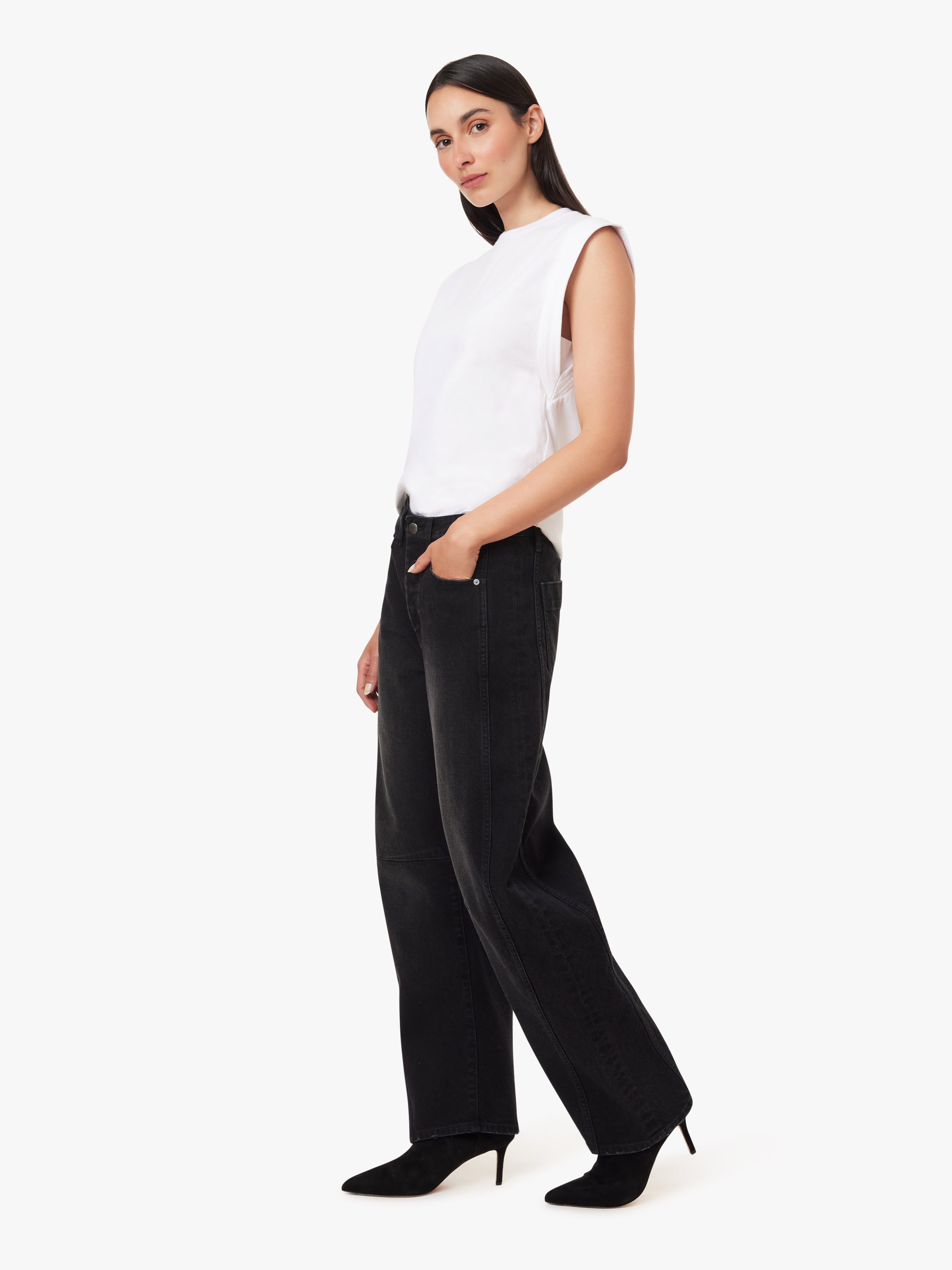 Harper High Rise Cropped Barrel