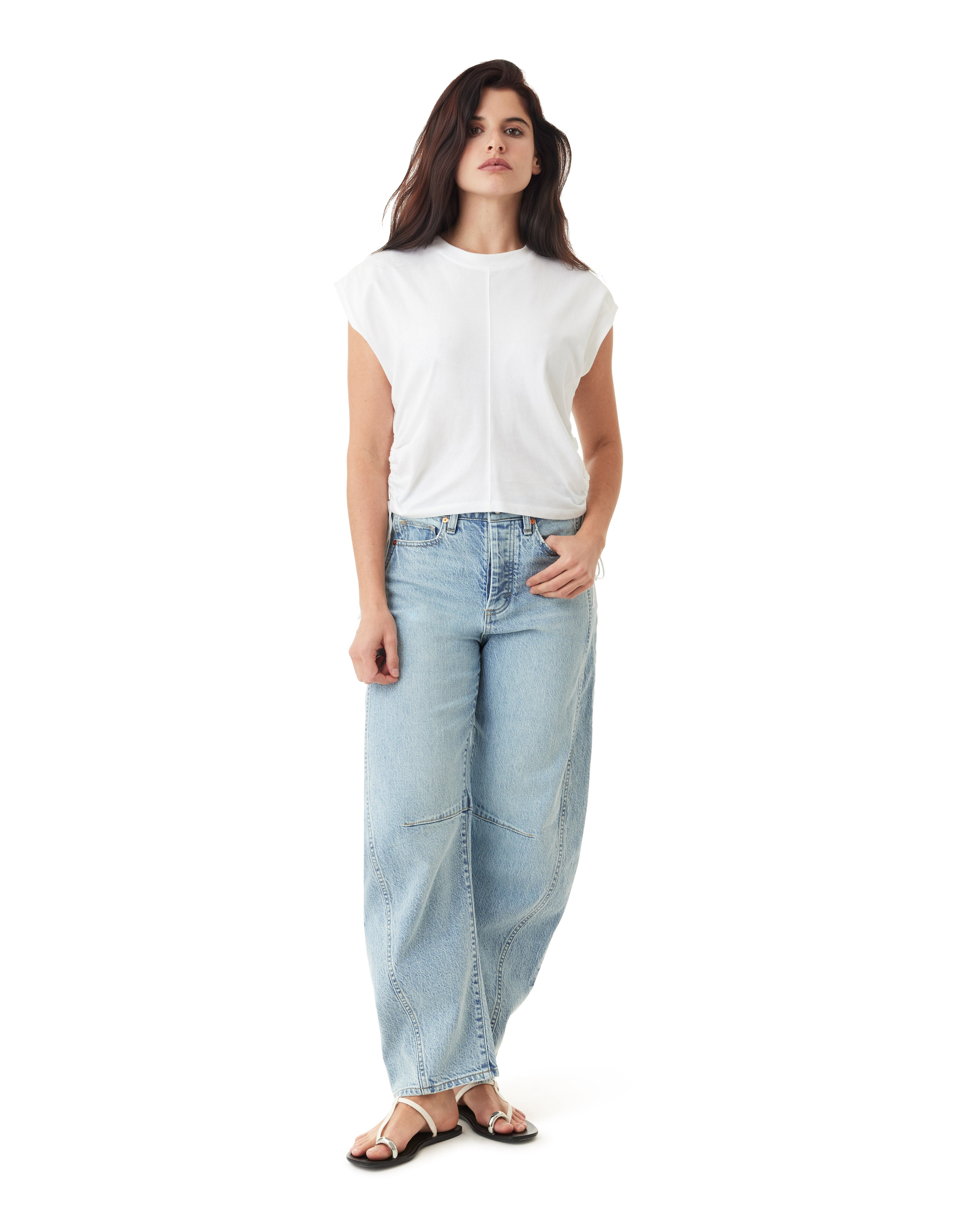 Harper High Rise Cropped Barrel