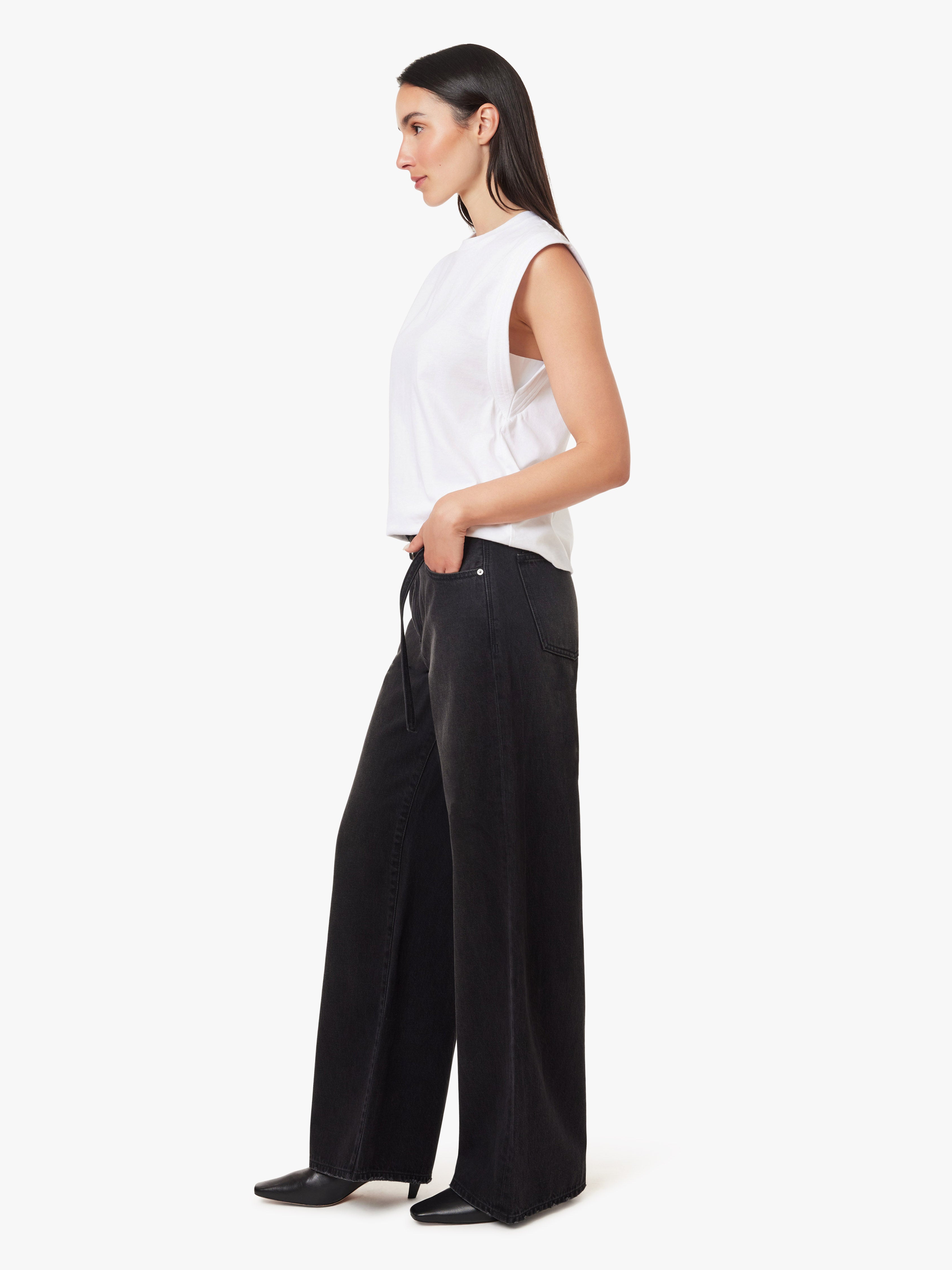 Brynn Belted Wide Leg Jeans