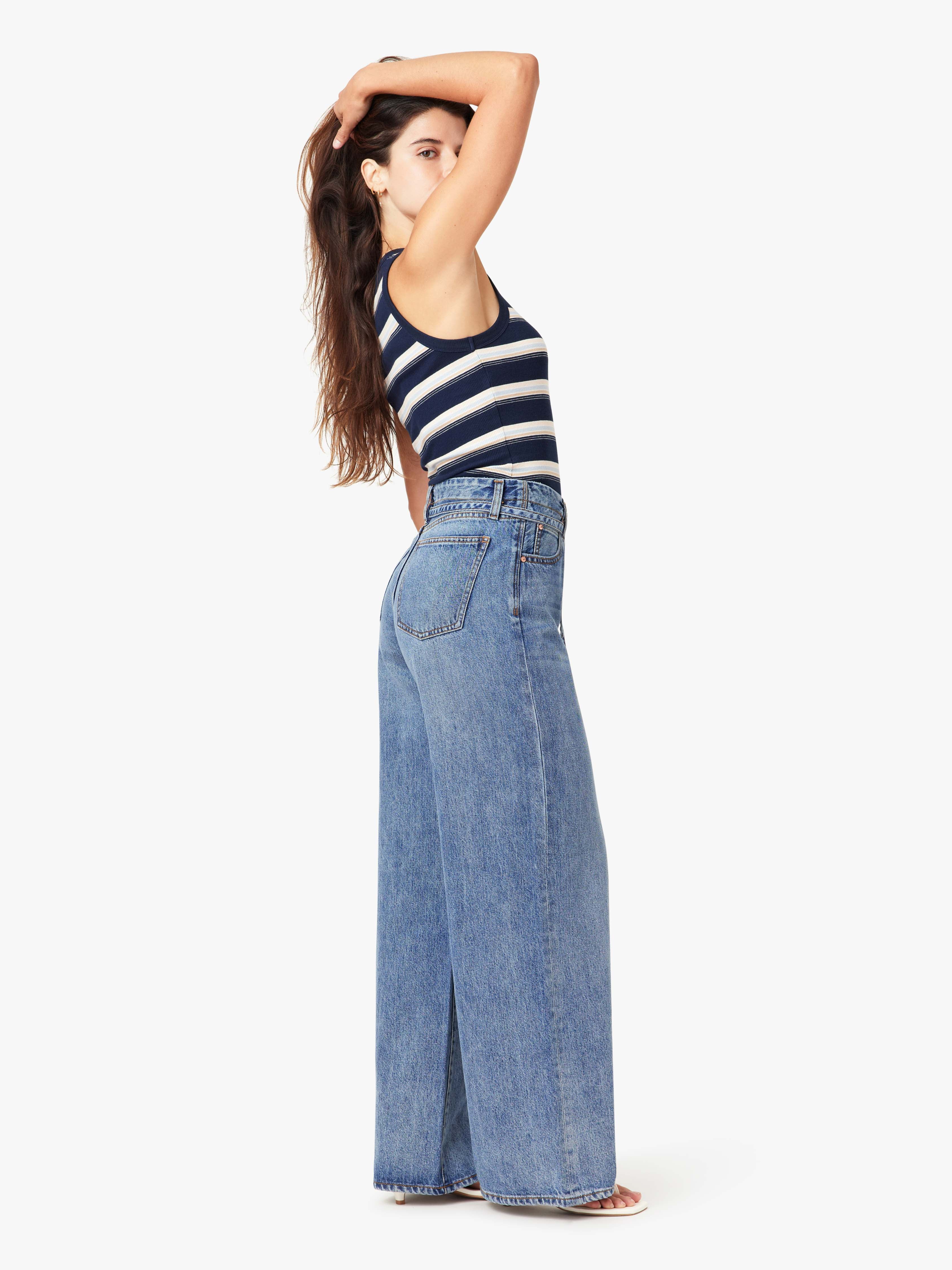 Brynn Belted Wide Leg Jeans