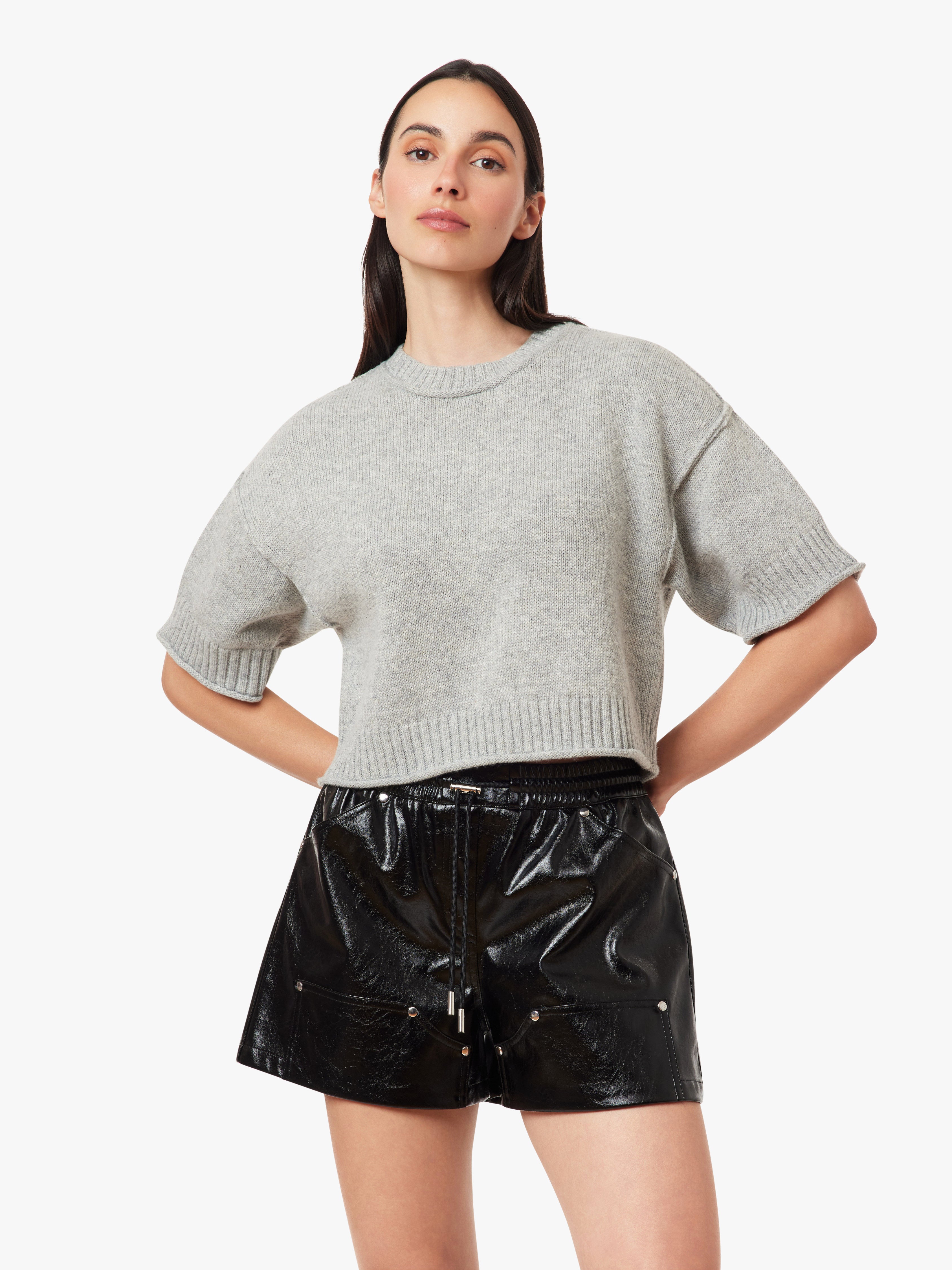 Crewneck Short Sleeve Sweater