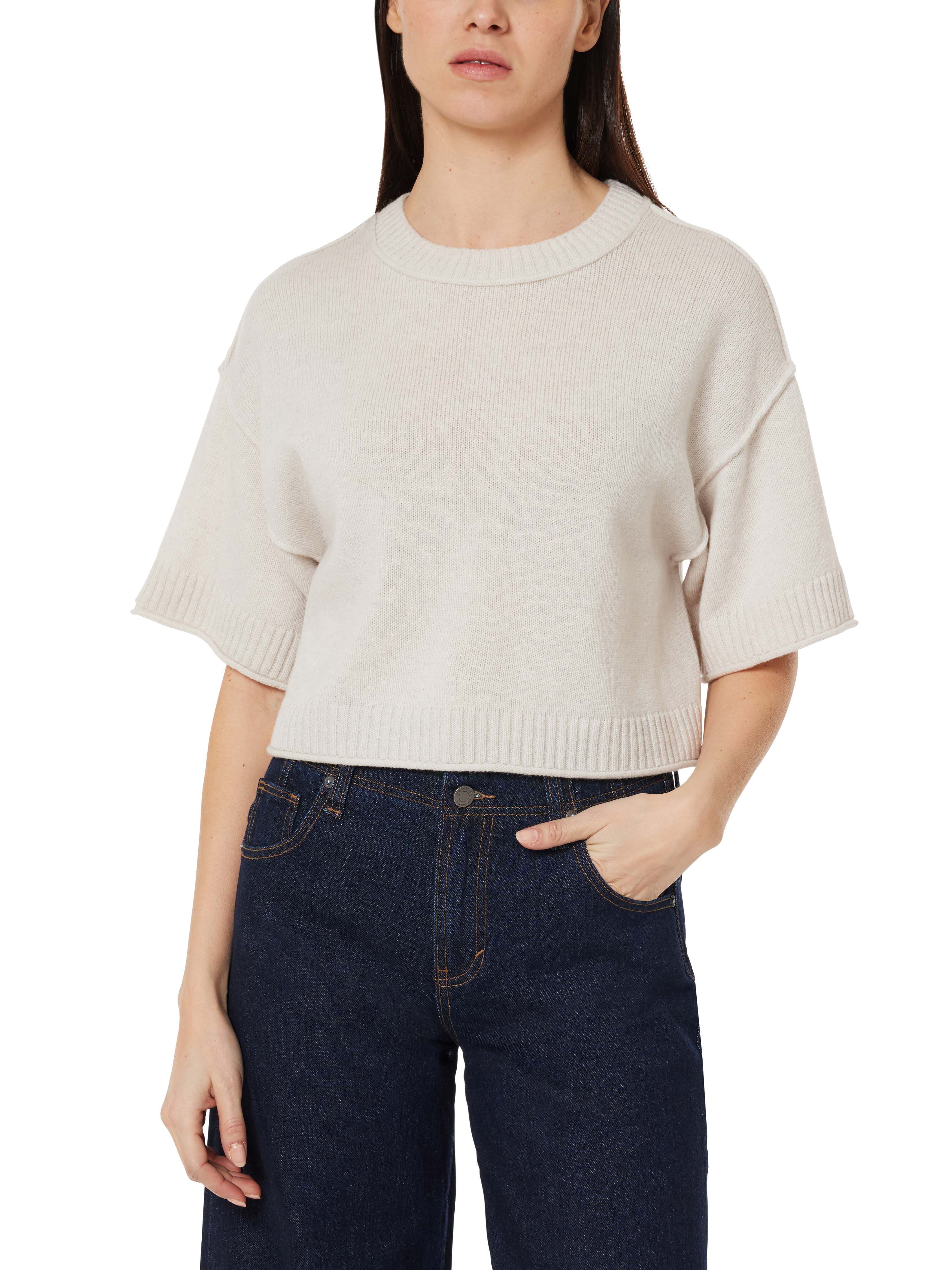Crewneck Short Sleeve Sweater