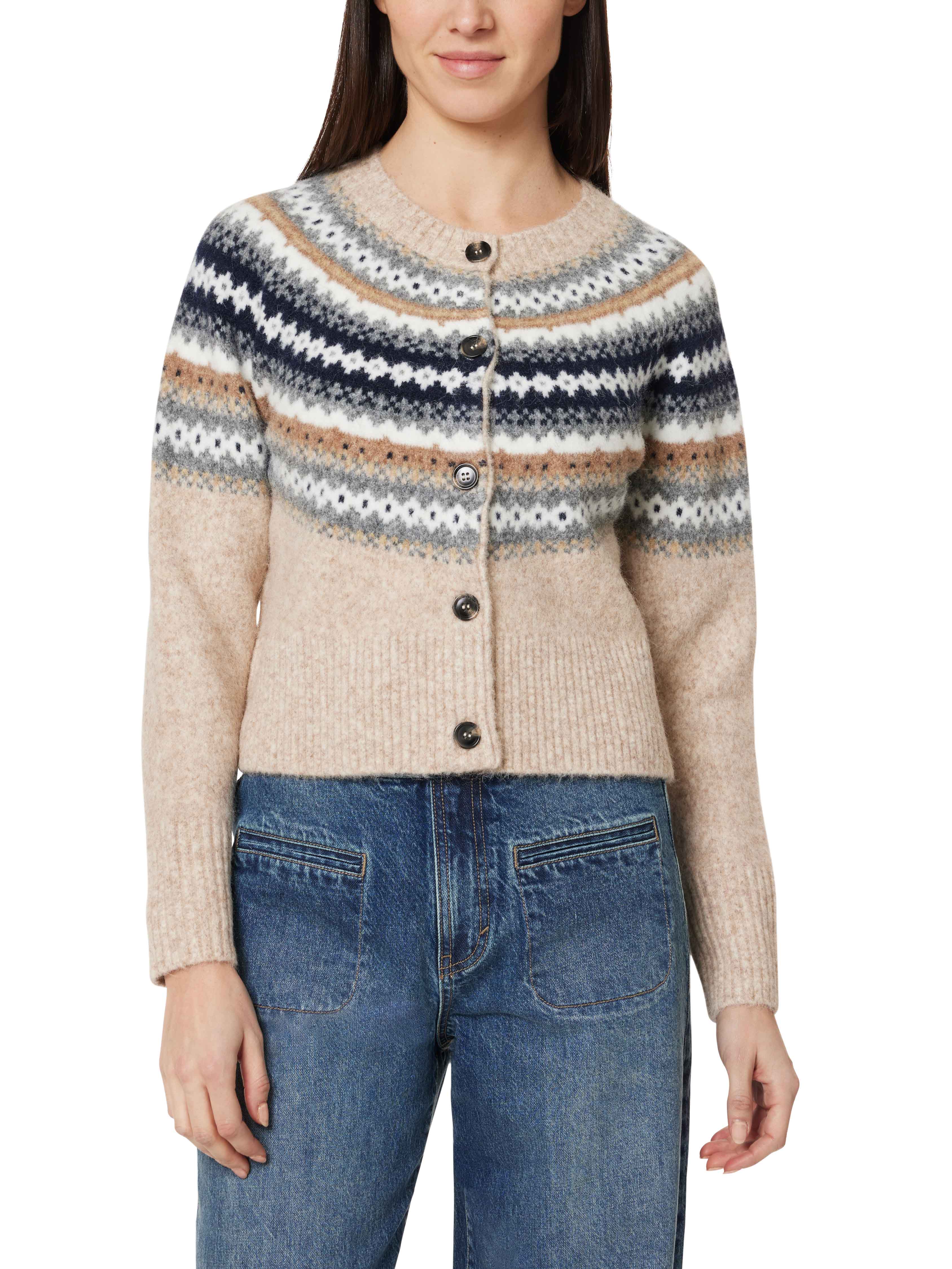 Fair Isle Sweater Cardigan