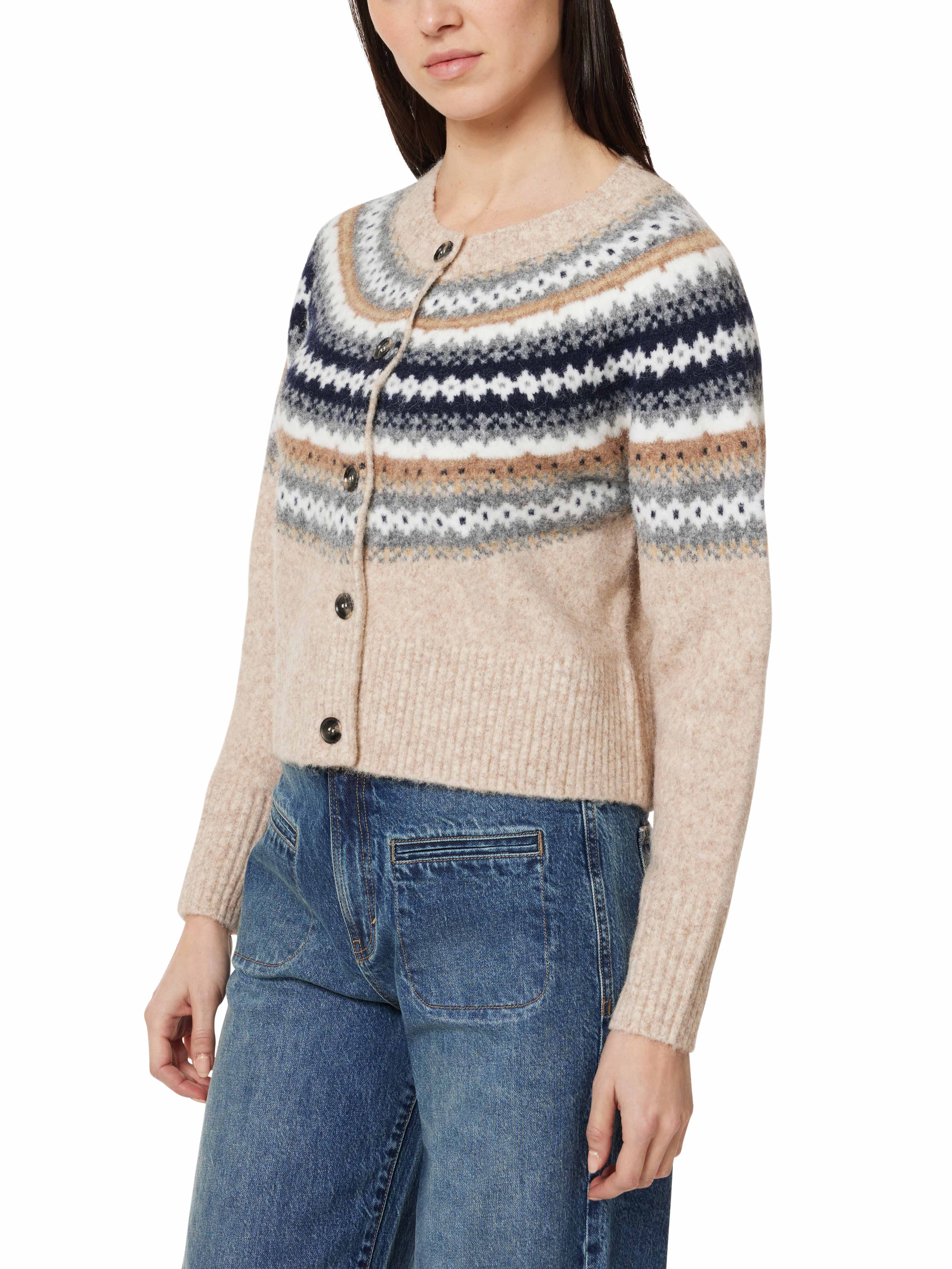 Fair Isle Sweater Cardigan