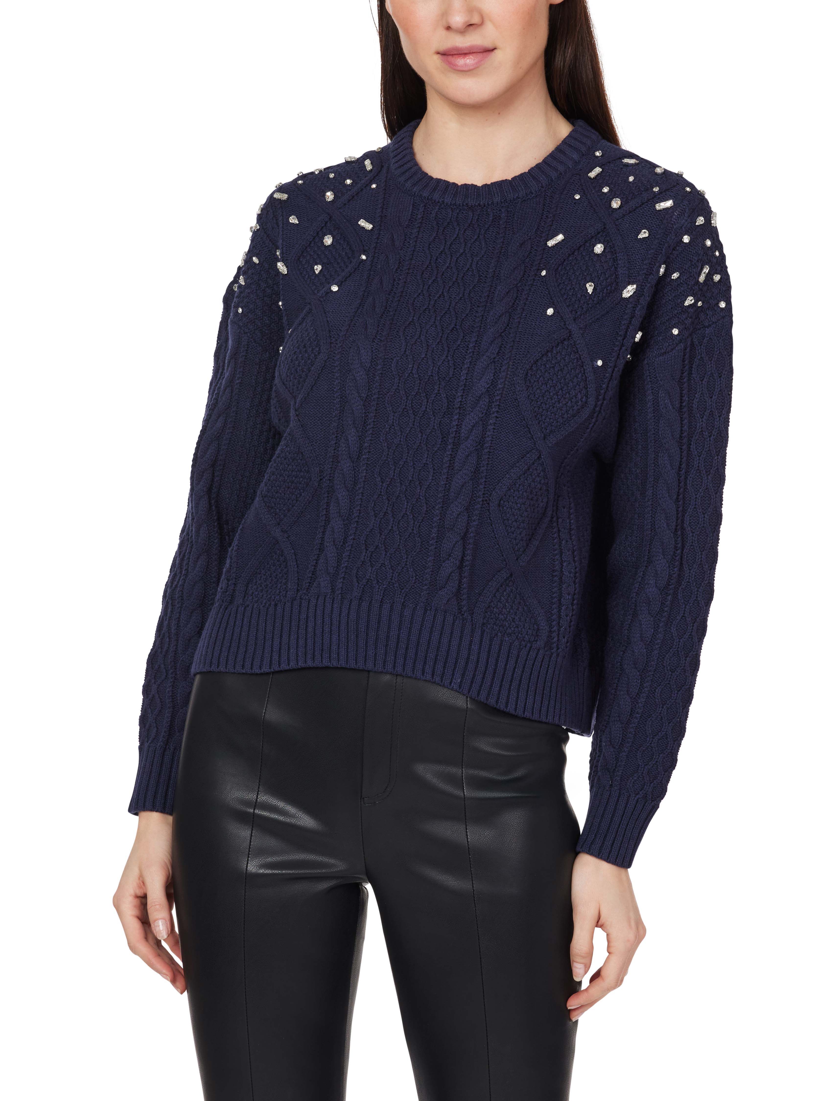 Embellished Crewneck Sweater