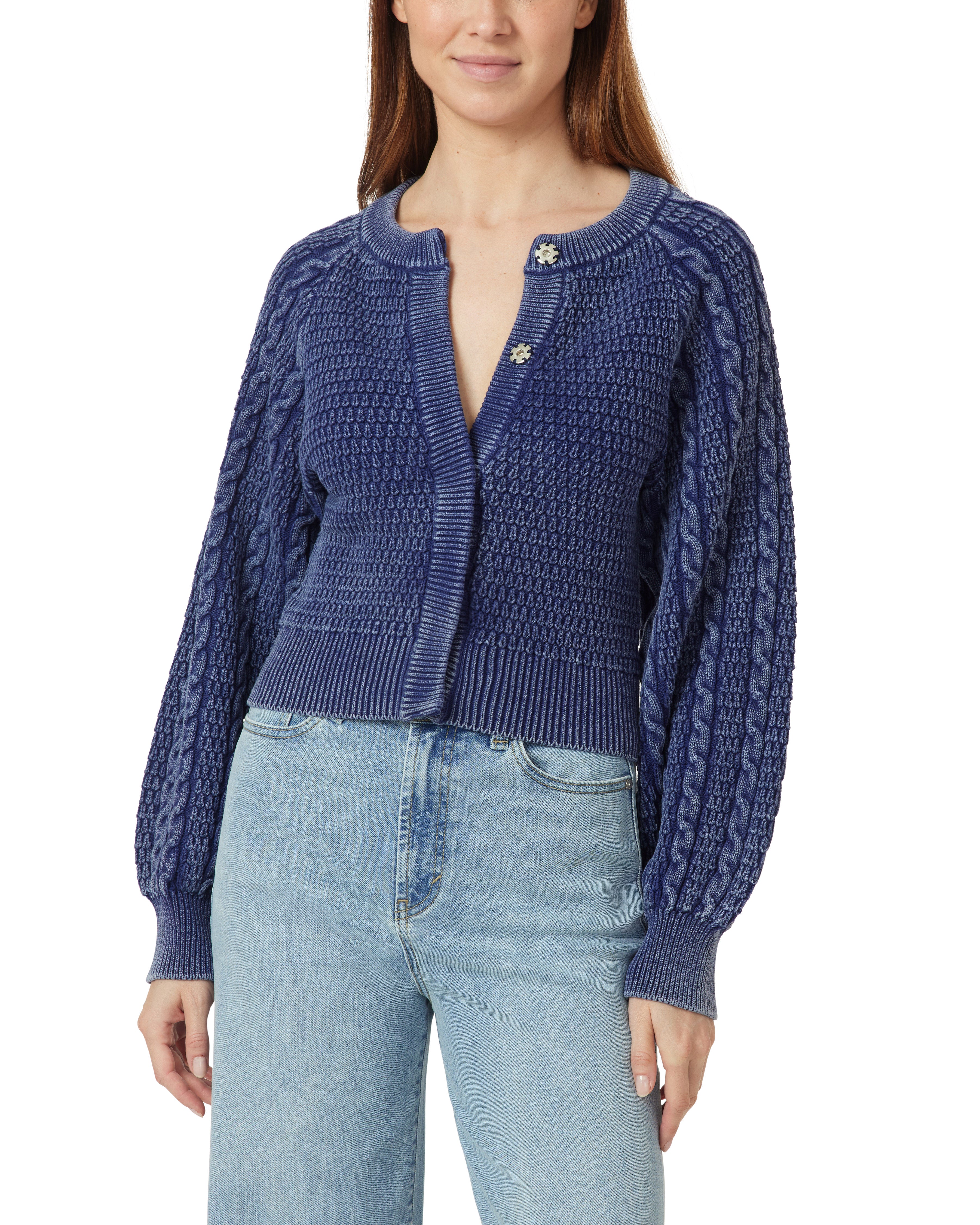 Washed Cable Caridgan