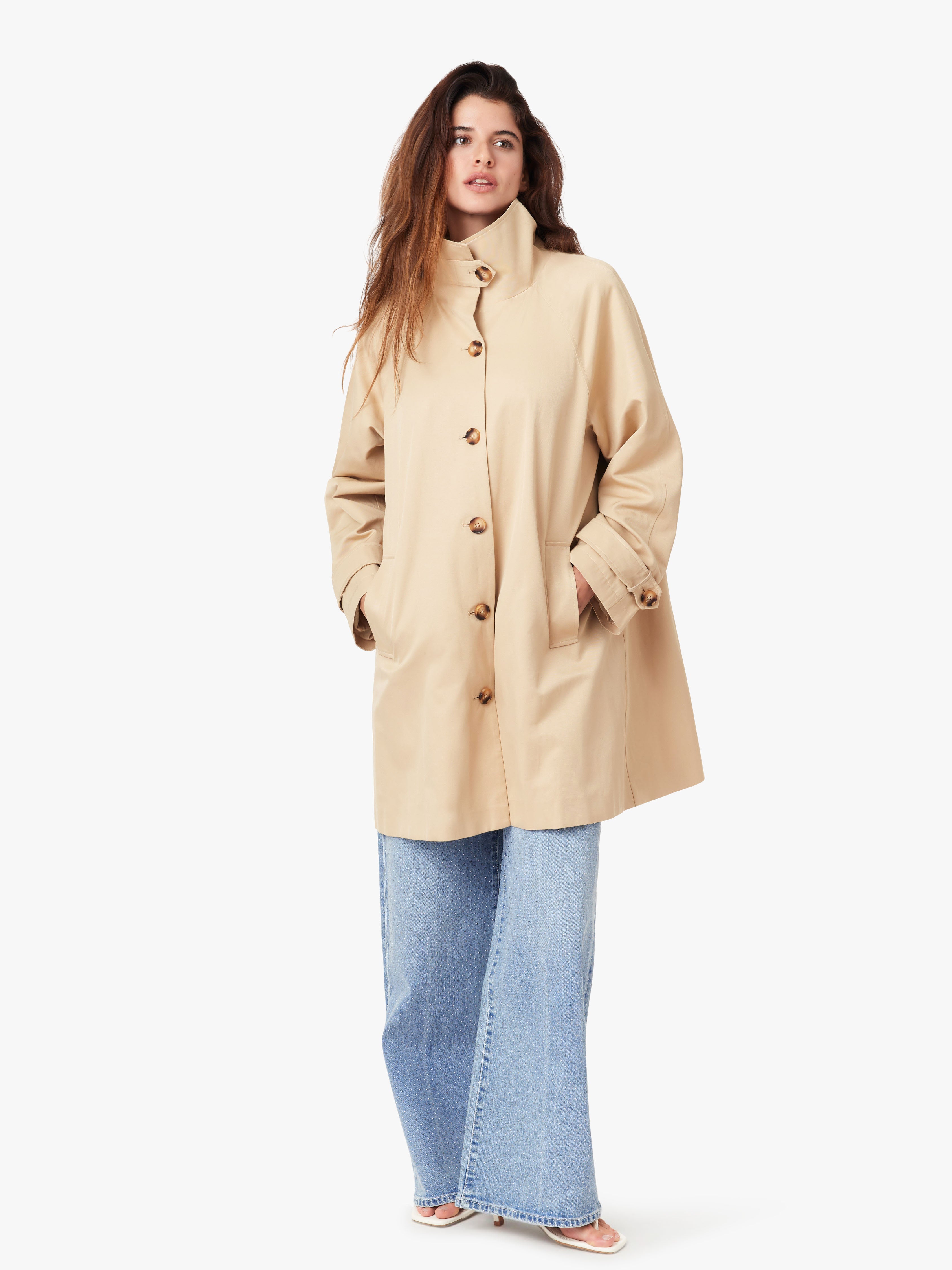 High Neck Trench Coat
