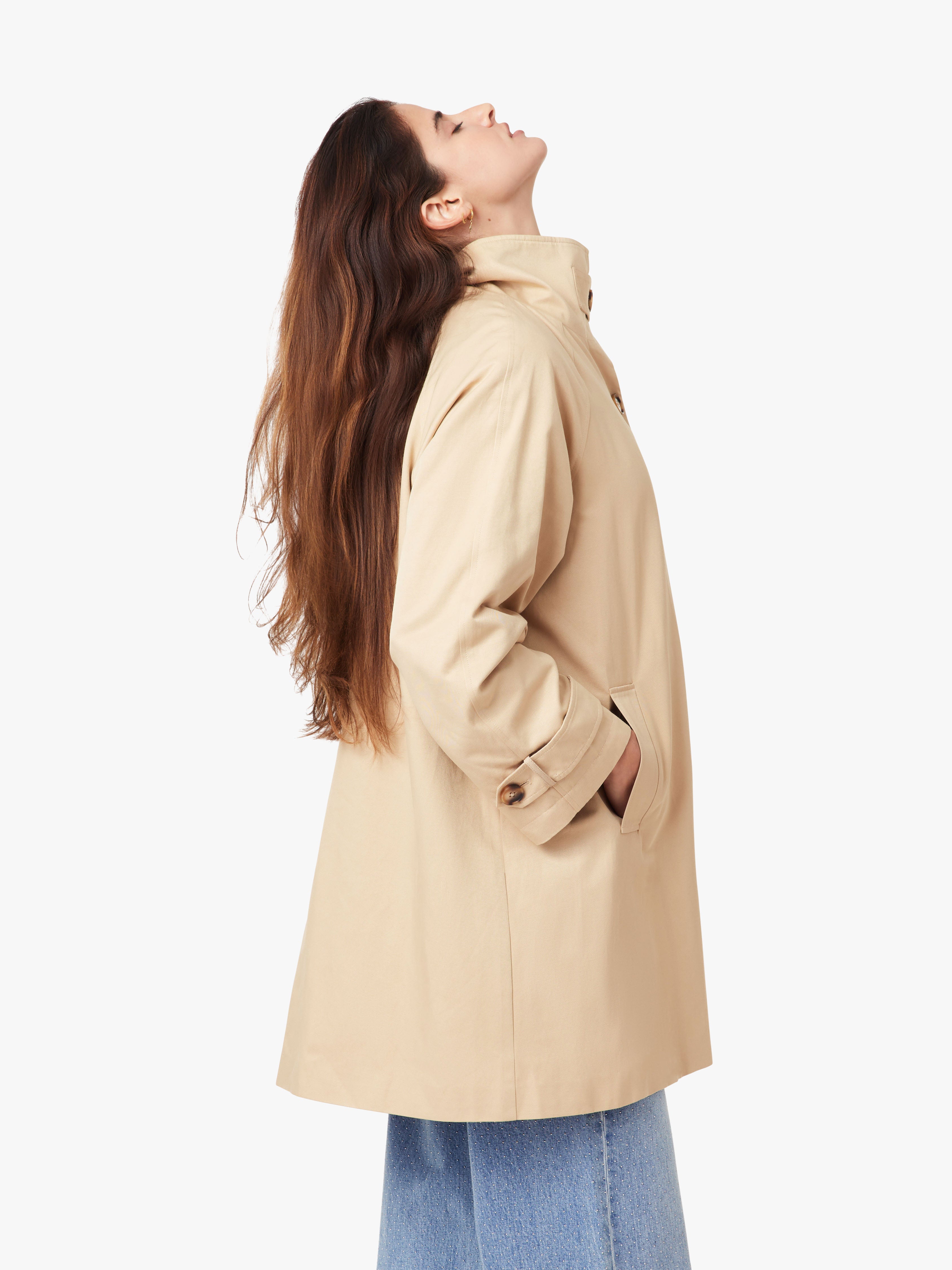 High Neck Trench Coat