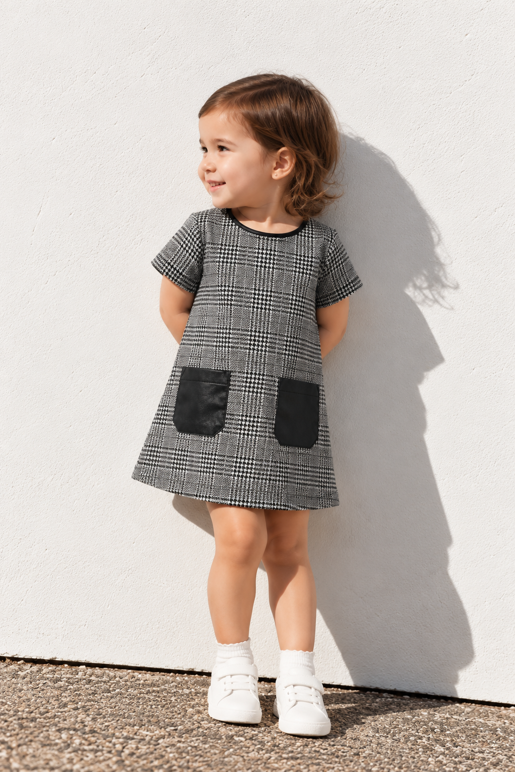 Patch Pocket Shift Dress (2T-4T)