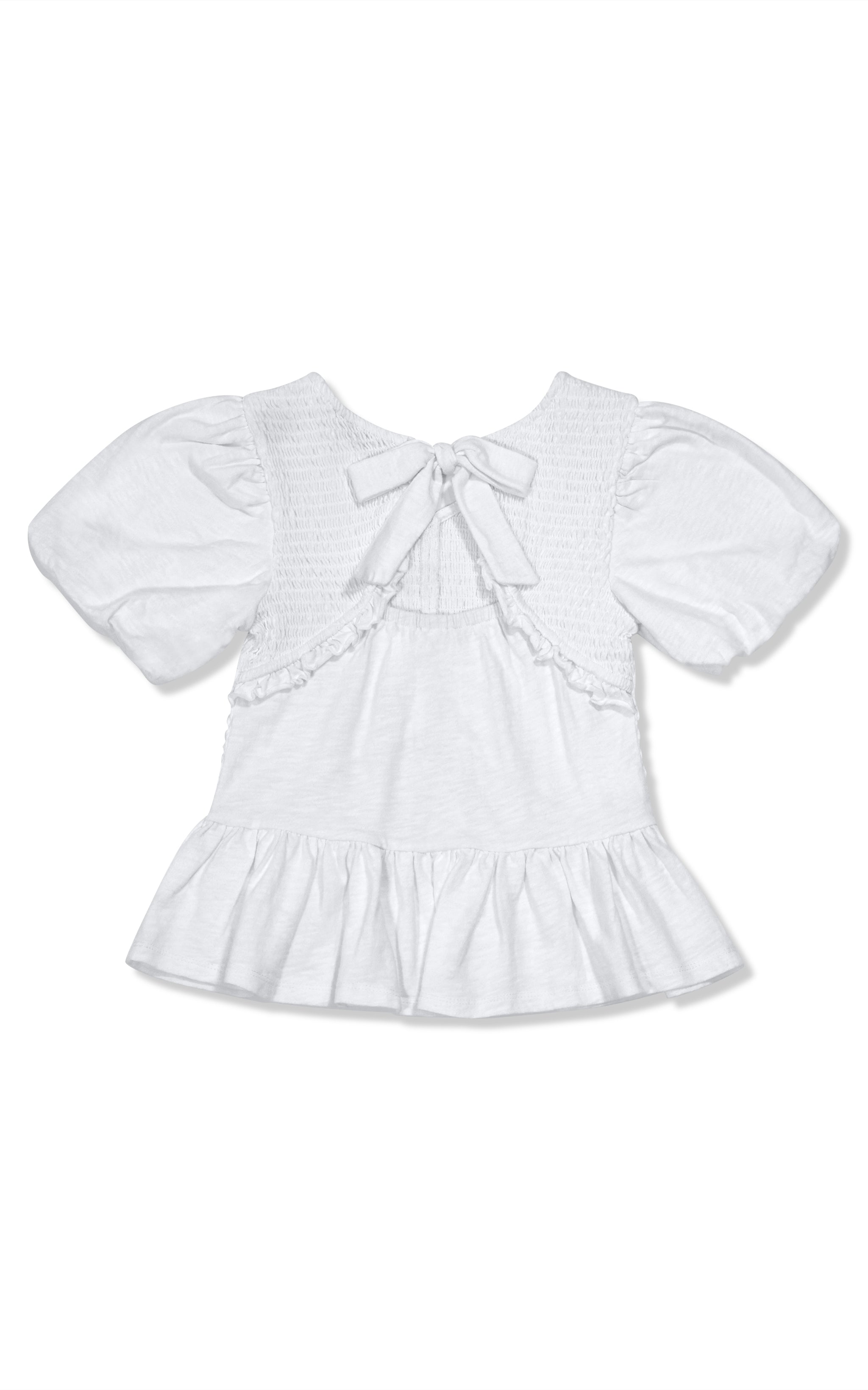 Smocked Tie Back Top | 7-16