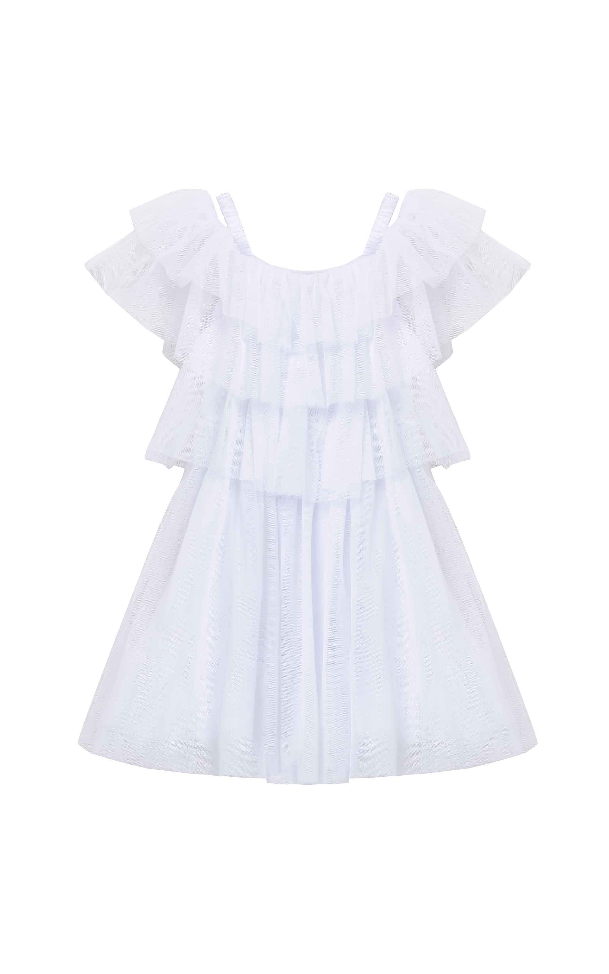 Ruffle Mesh Dress | 2-6