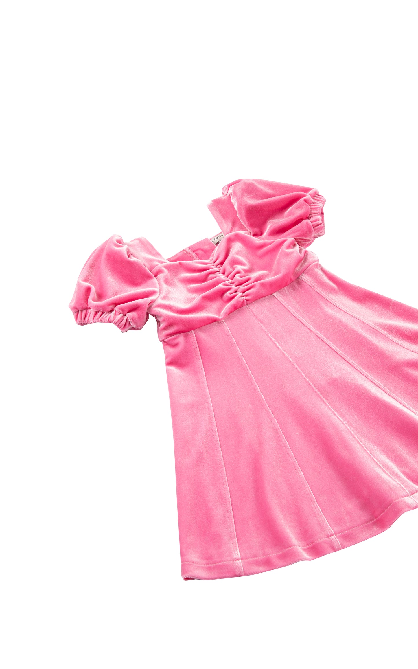 Princess Puff Sleeve Velour Dress | 2-6