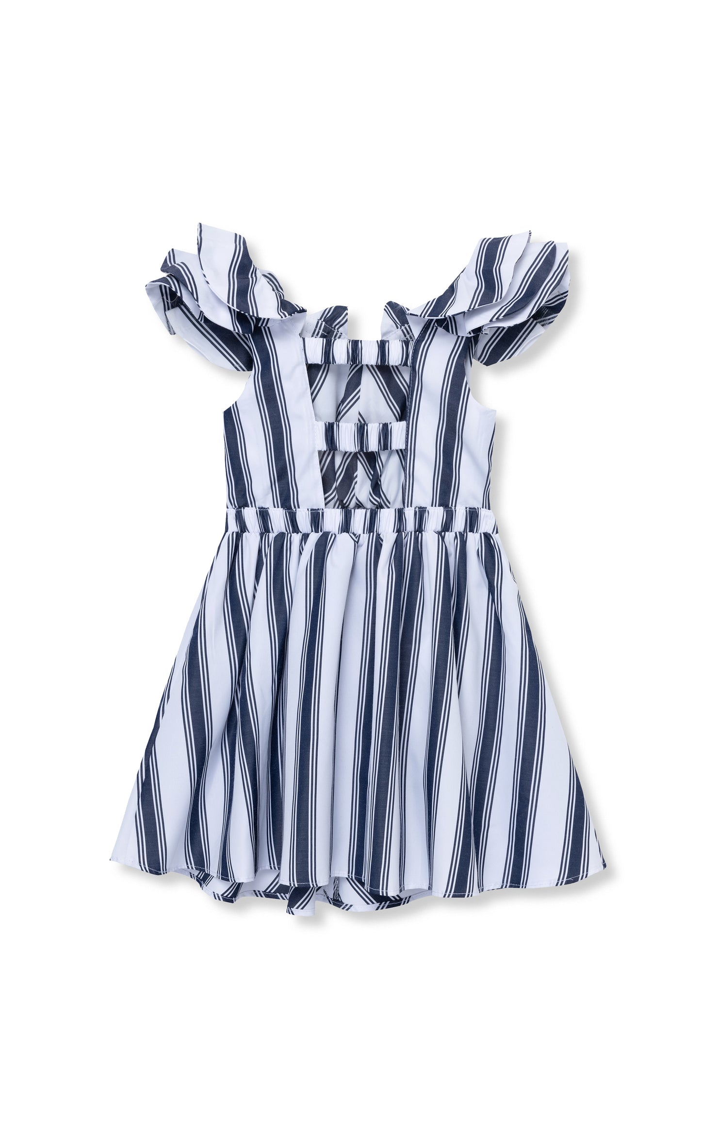 Stripe Ruffle Dress | 2-6