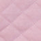 Swatch of pink fabric with quilted texture.