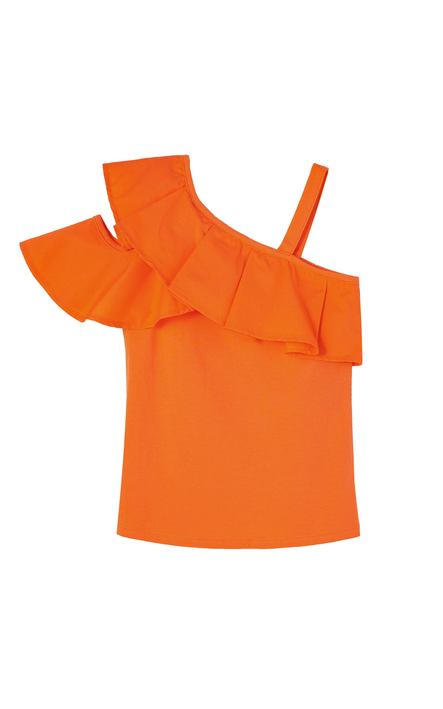 Ruffle Knit to Woven Top 716 Habitual